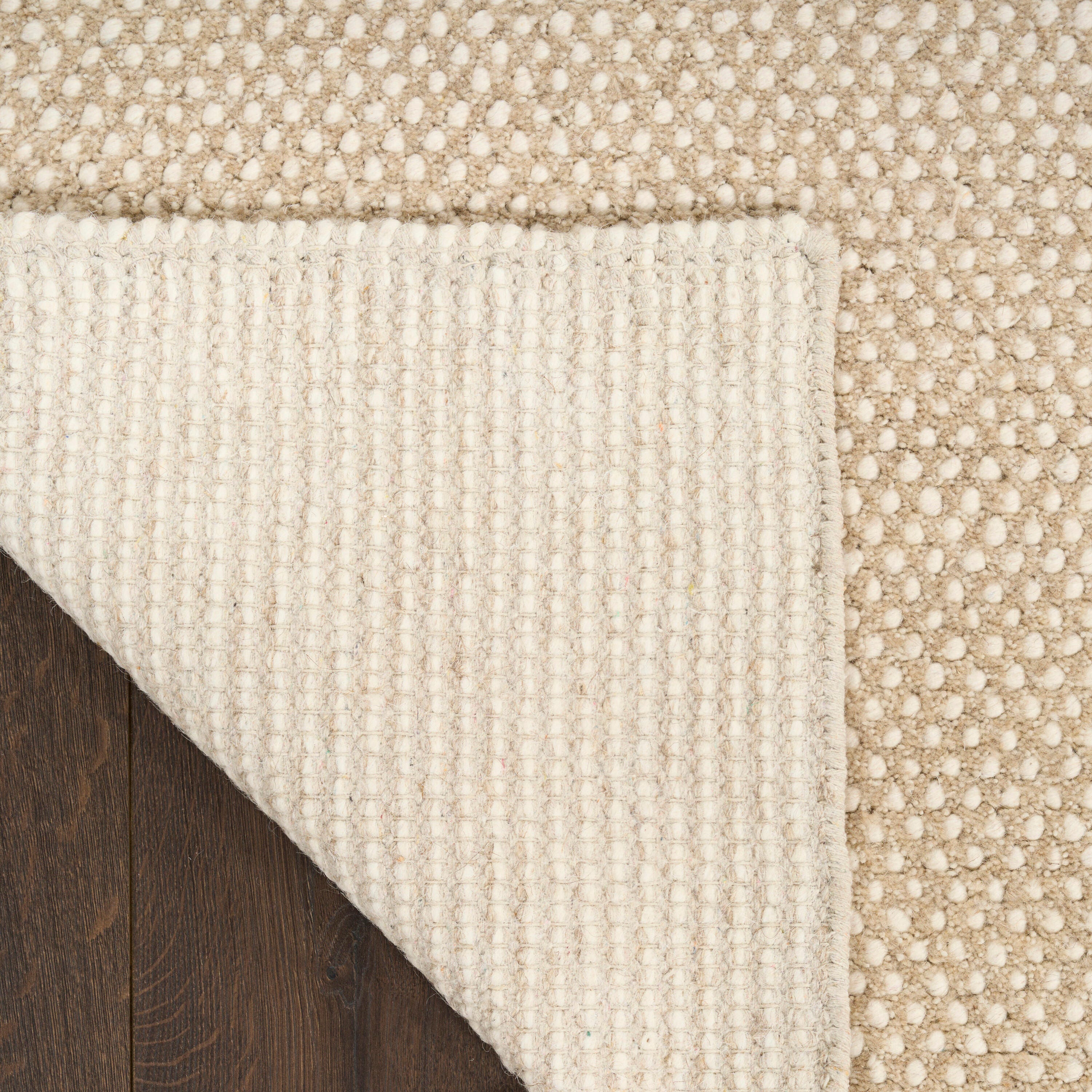 DKNY 5'3" x 7'3" Area Rug, Ivory/Taupe, large