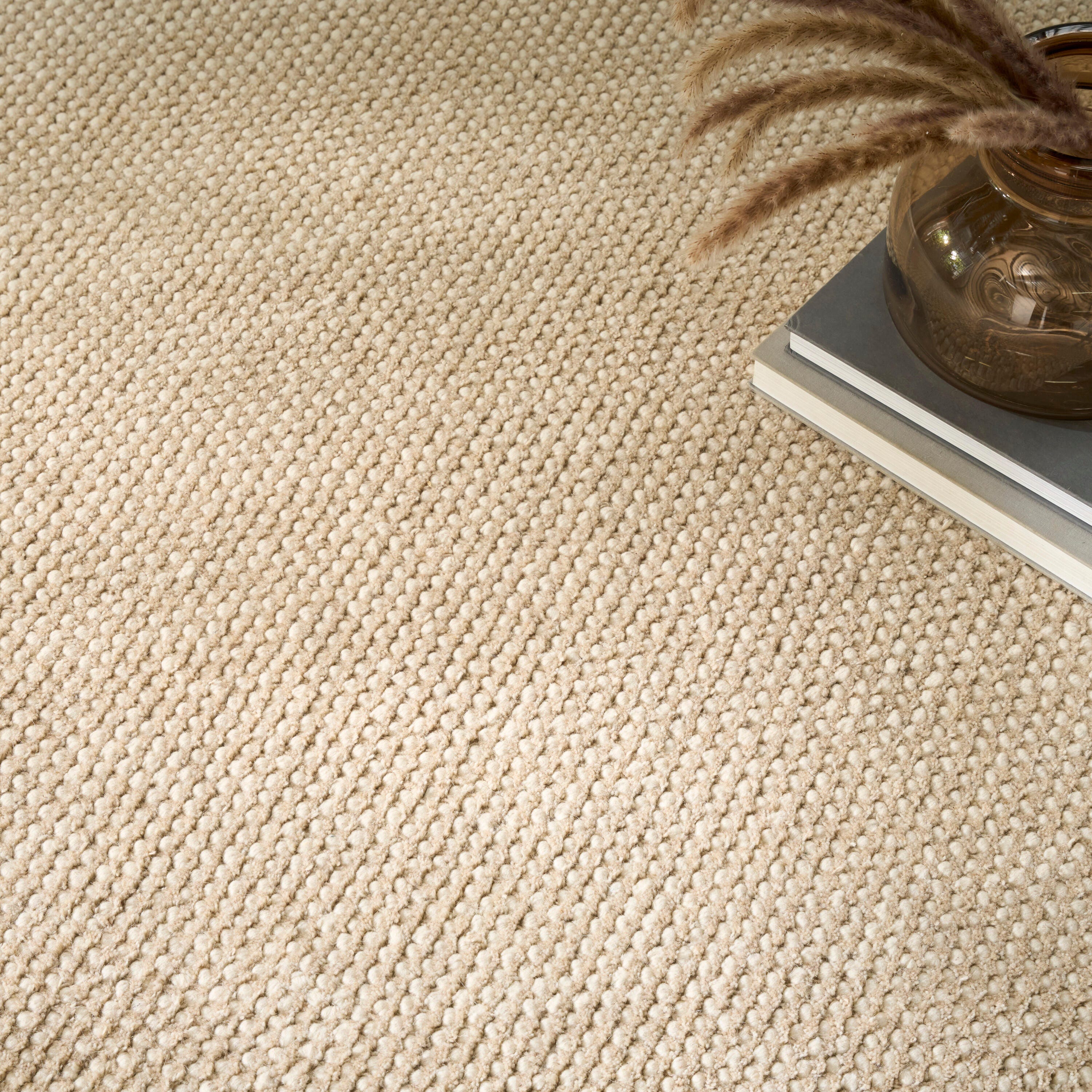 DKNY 5'3" x 7'3" Area Rug, Ivory/Taupe, large