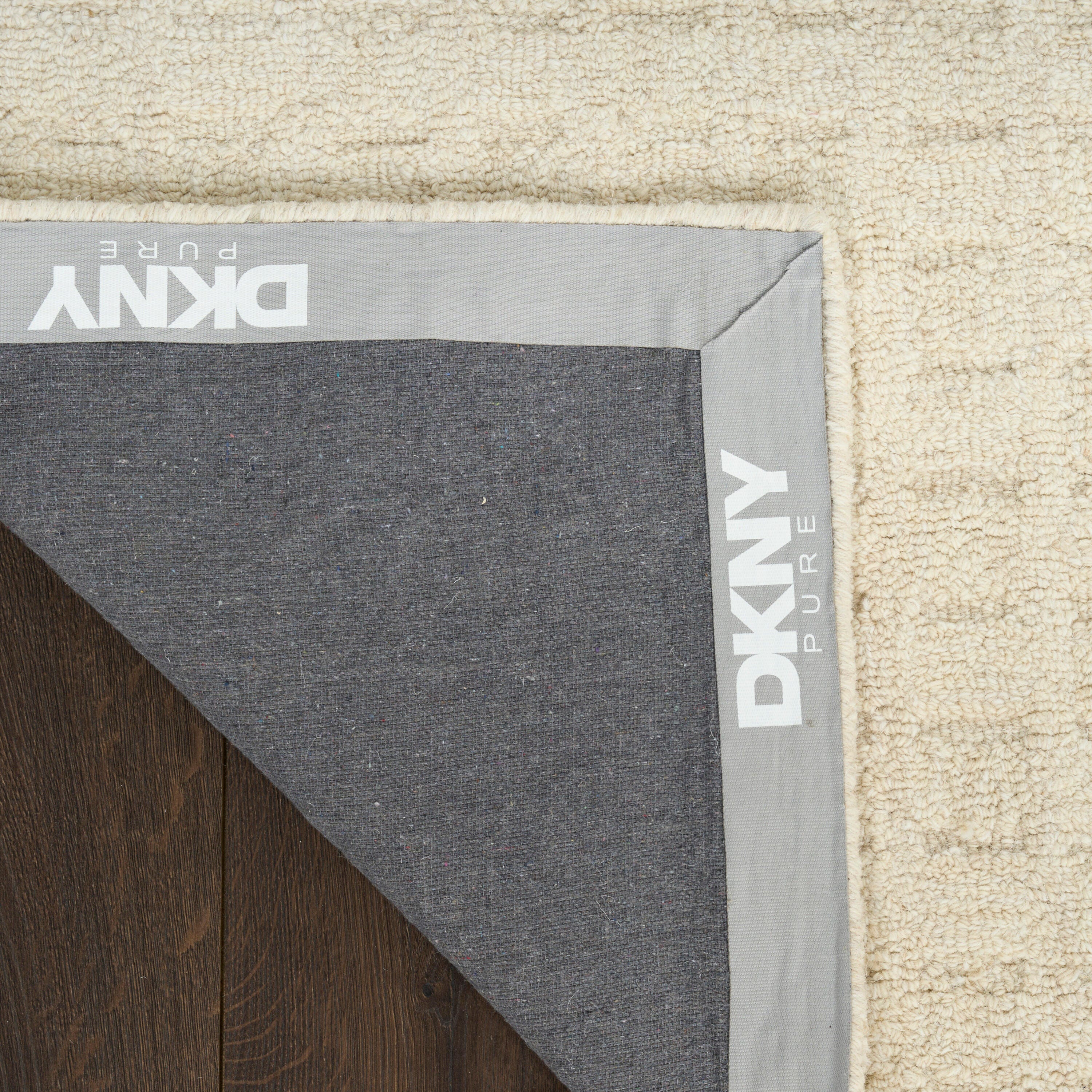 DKNY 5'3" x 7'3" Area Rug, Beige, large
