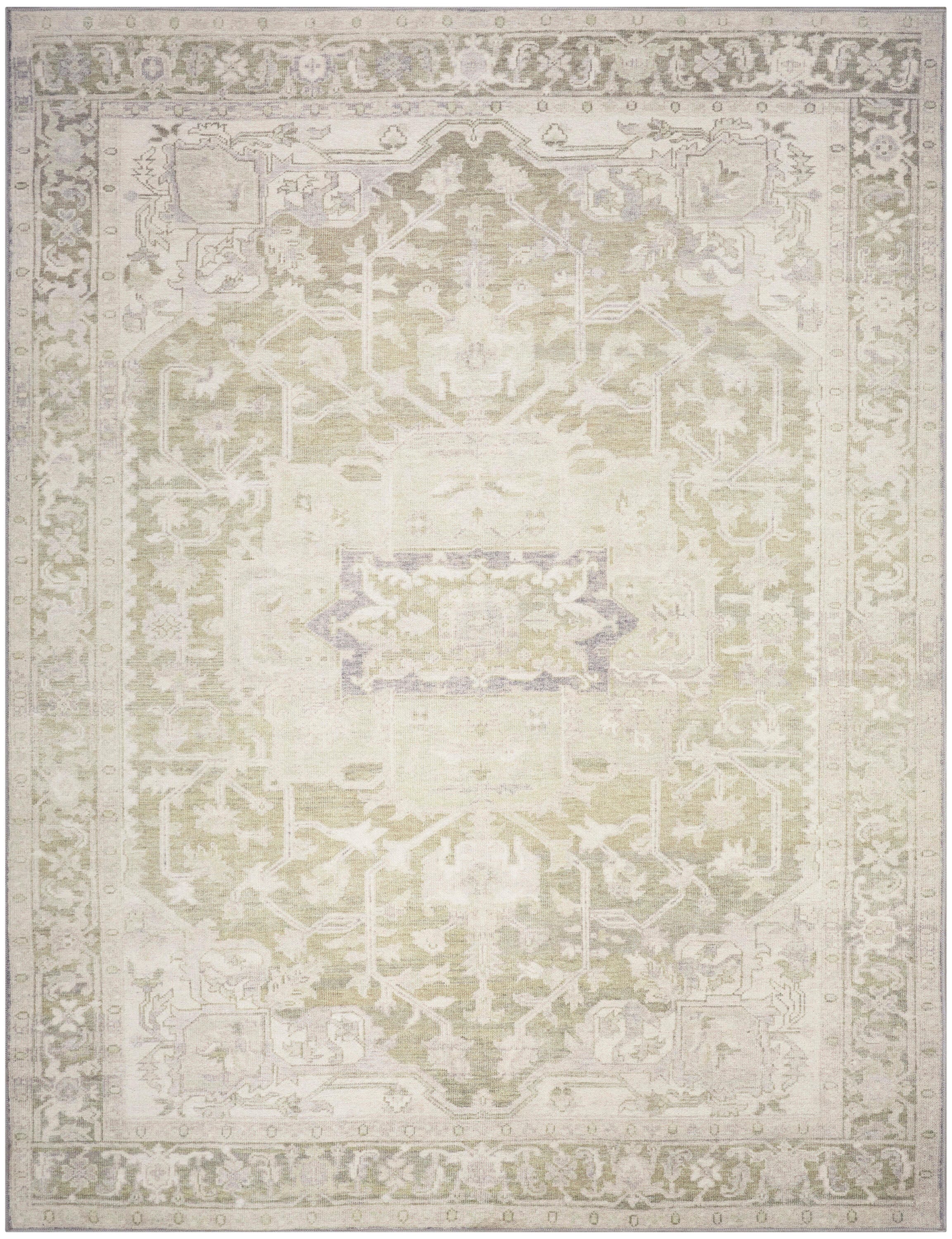 Nourison Home Vintage Washables Persian 9'10" x 13'2" Area Rug, Green, large