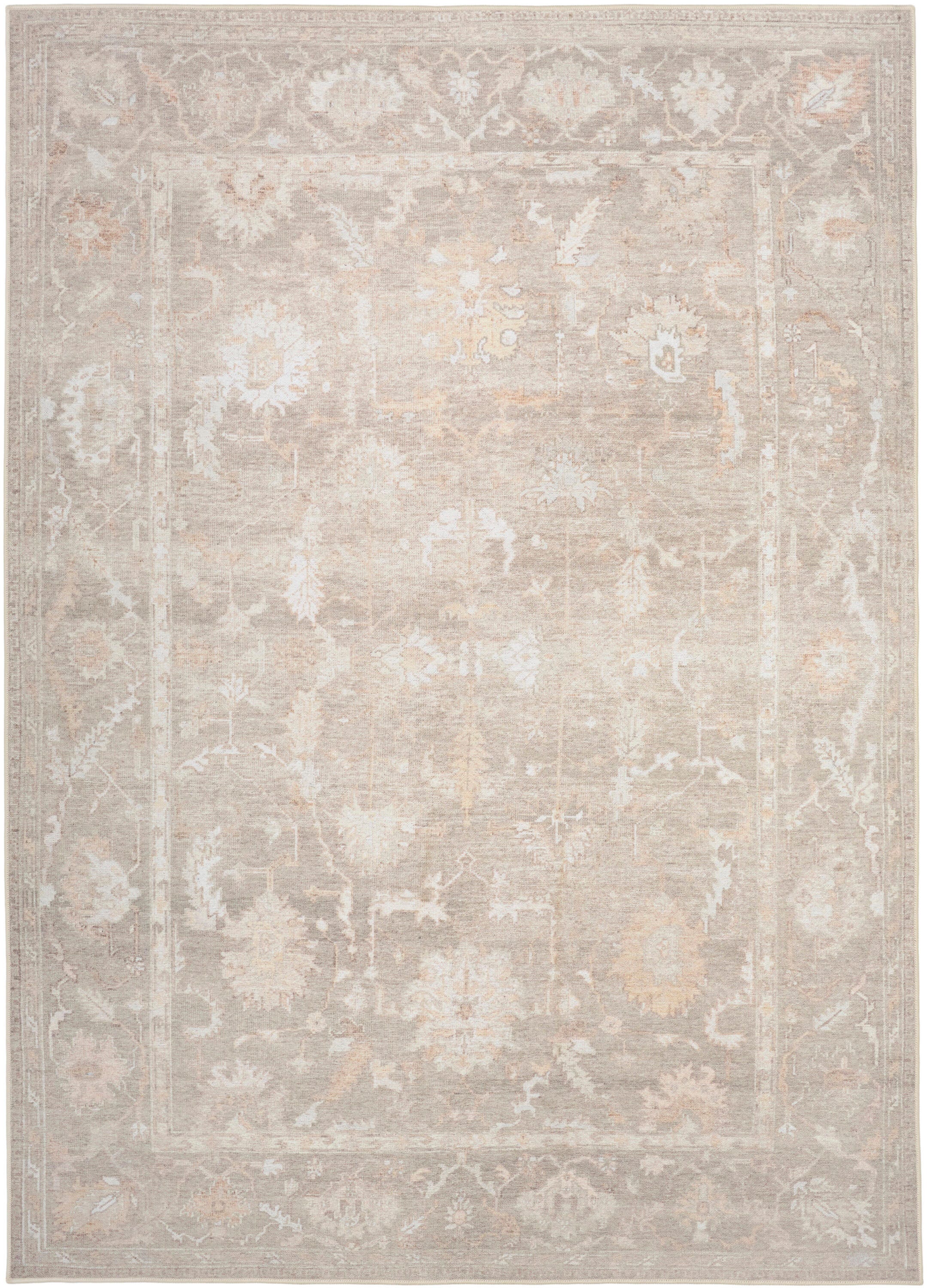 Nourison Home Vintage Washables Flatweave 4' x 6' Accent Rug, Gray, large