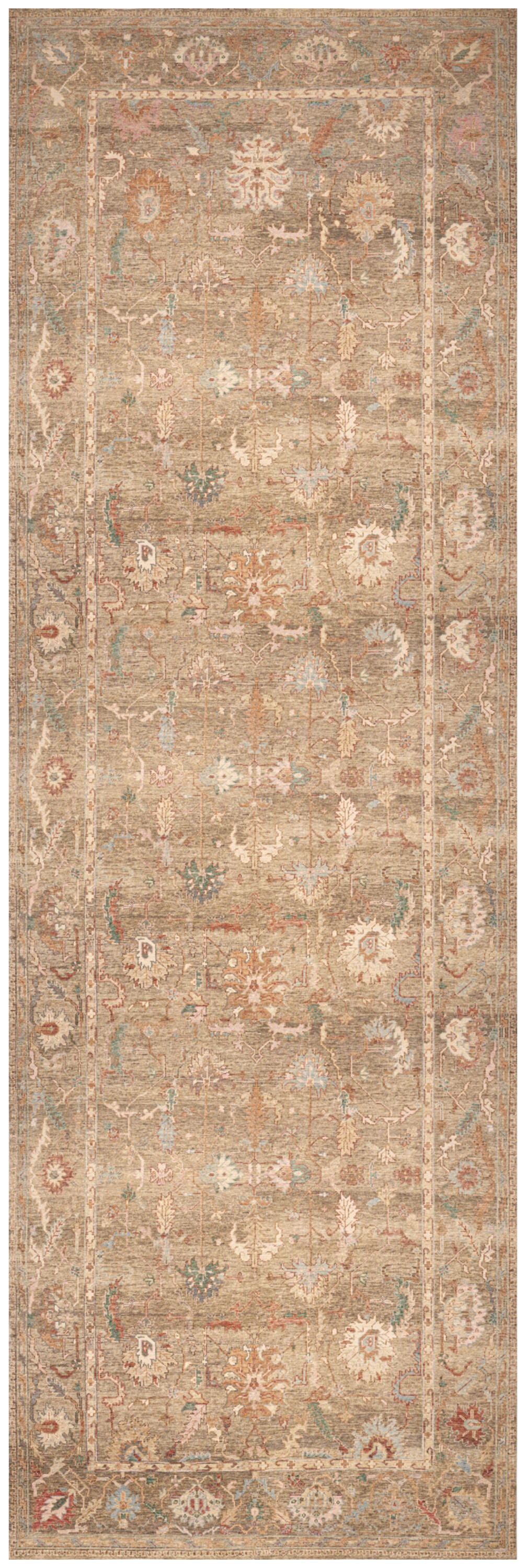 Nourison Home Vintage Washables Flatweave 2' x 6' Runner Rug, Taupe/Multi, large