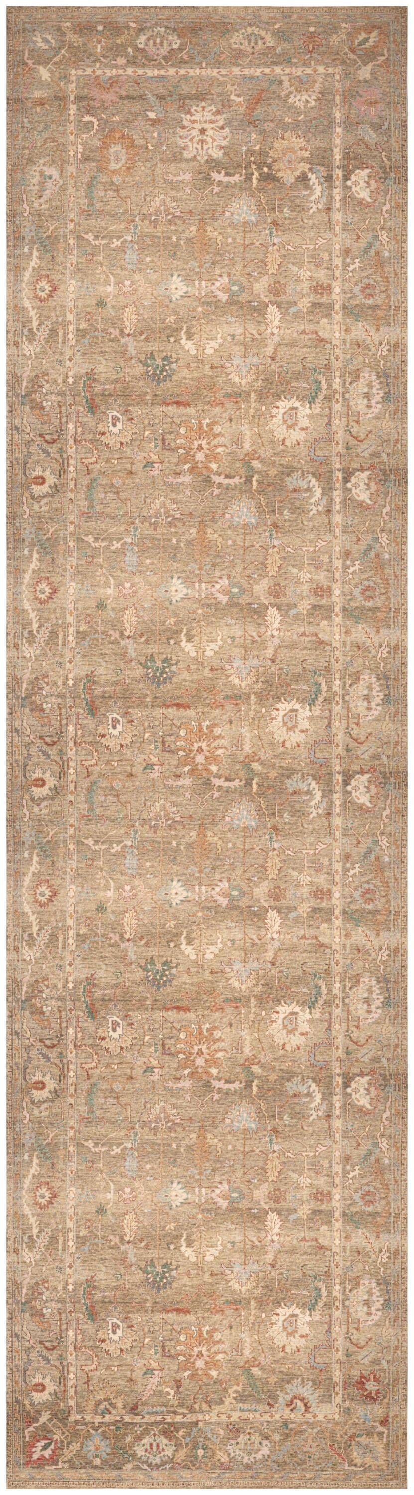 Nourison Home Vintage Washables Flatweave 2'2" x 8' Runner Rug, Taupe/Multi, large