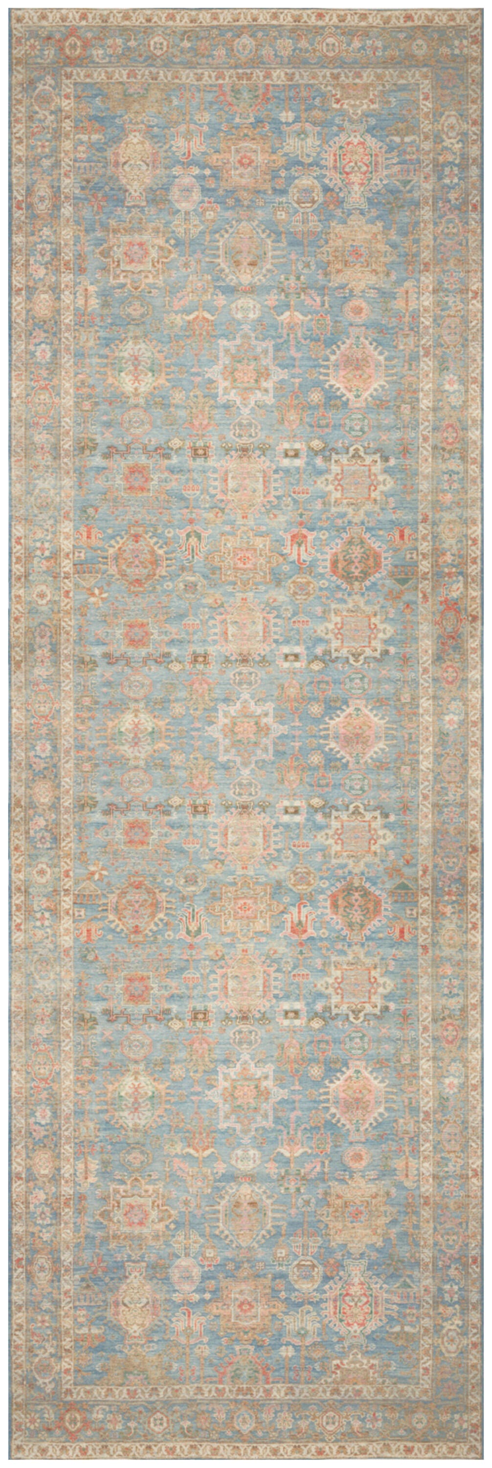 Nourison Home Vintage Washables Medallion 2' x 6' Runner Rug, Navy/Multi, large