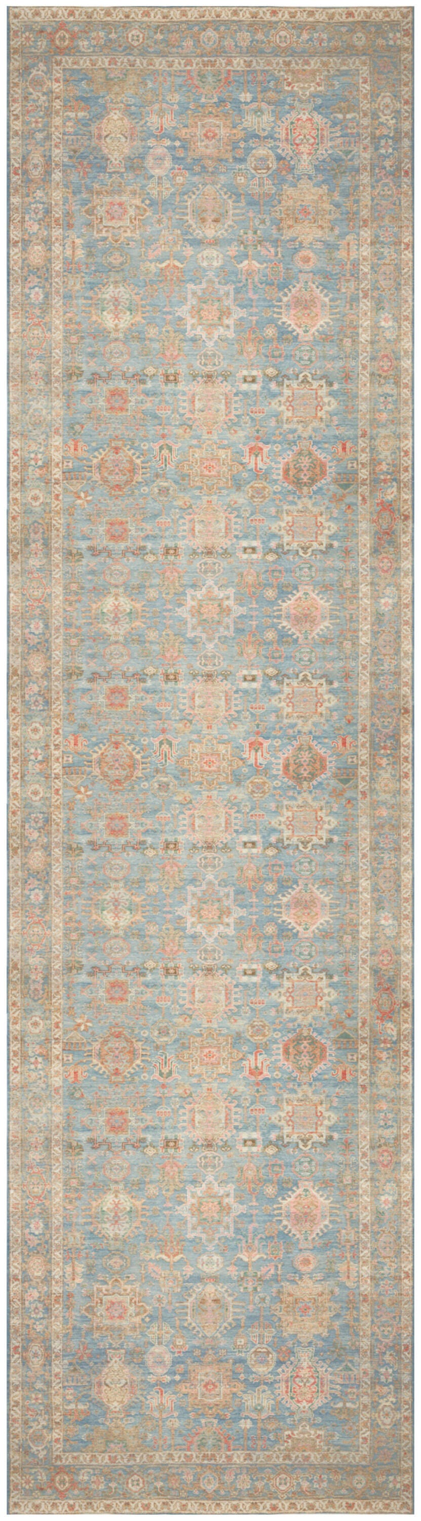Nourison Home Vintage Washables Medallion 2'2" x 8' Runner Rug, Navy/Multi, large