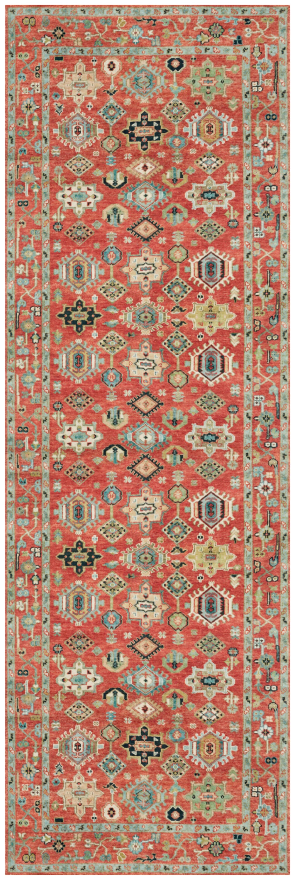 Nourison Home Vintage Washables 2' x 6' Runner Rug, Rust/Multi, large