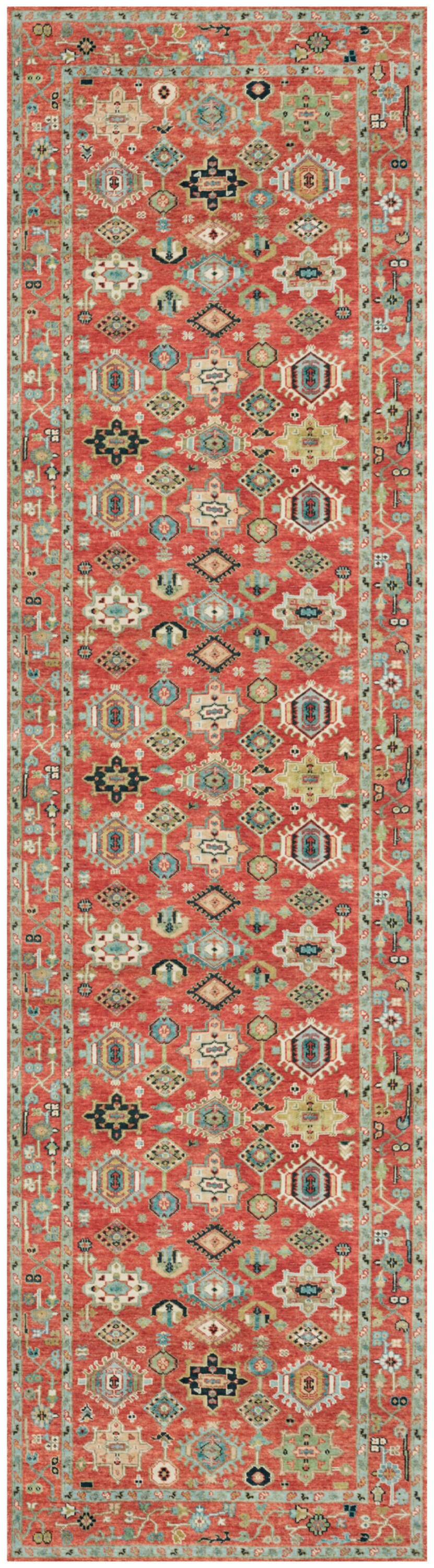 Nourison Home Vintage Washables 2'2" x 8' Runner Rug, Rust/Multi, large