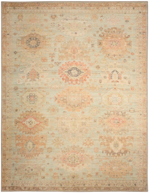 Nourison Home Vintage Washables Charming 9' x 12' Area Rug, Sage/Multi