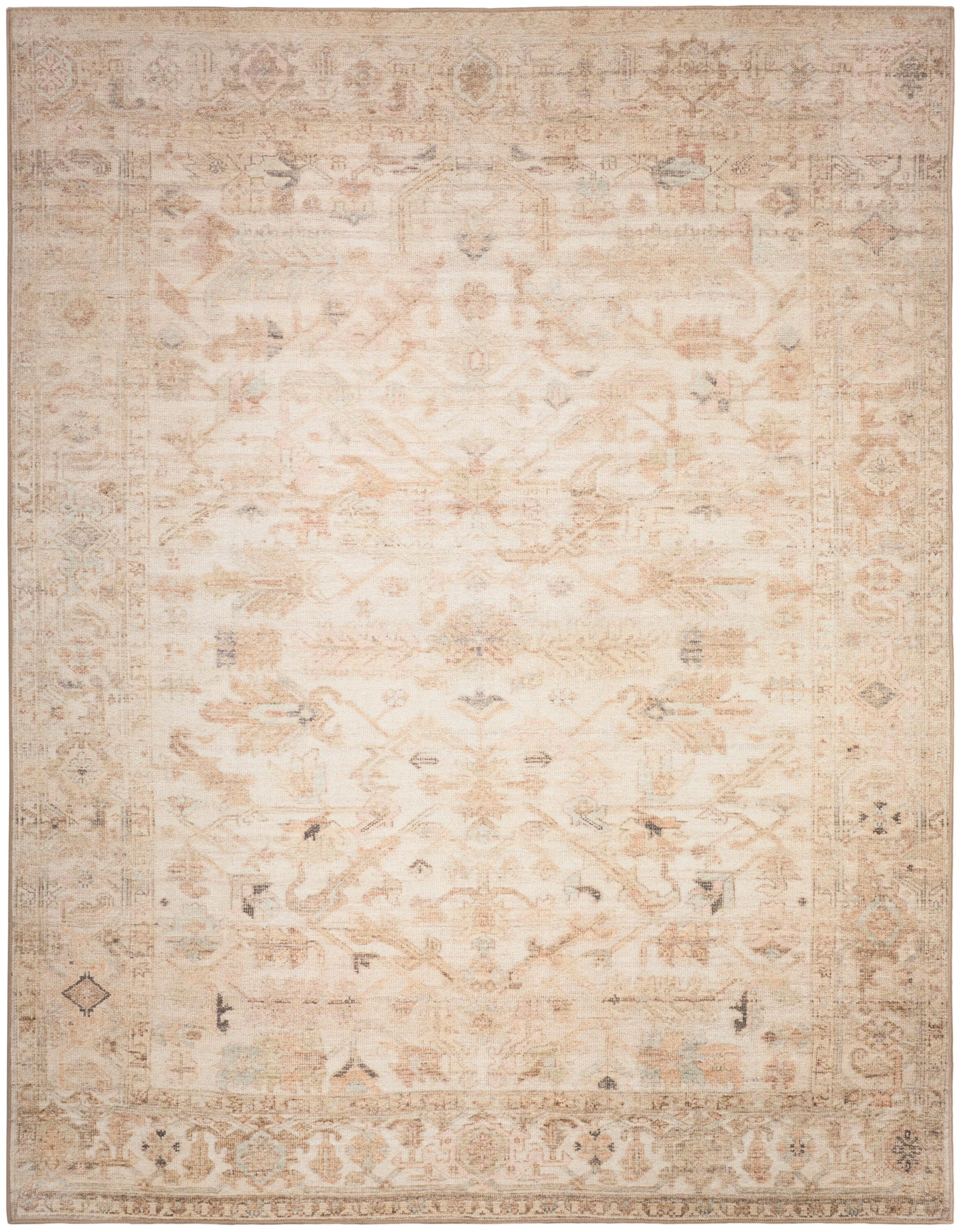 Nourison Home Vintage Washables Artful 9'10" x 13'2" Area Rug, Beige, large