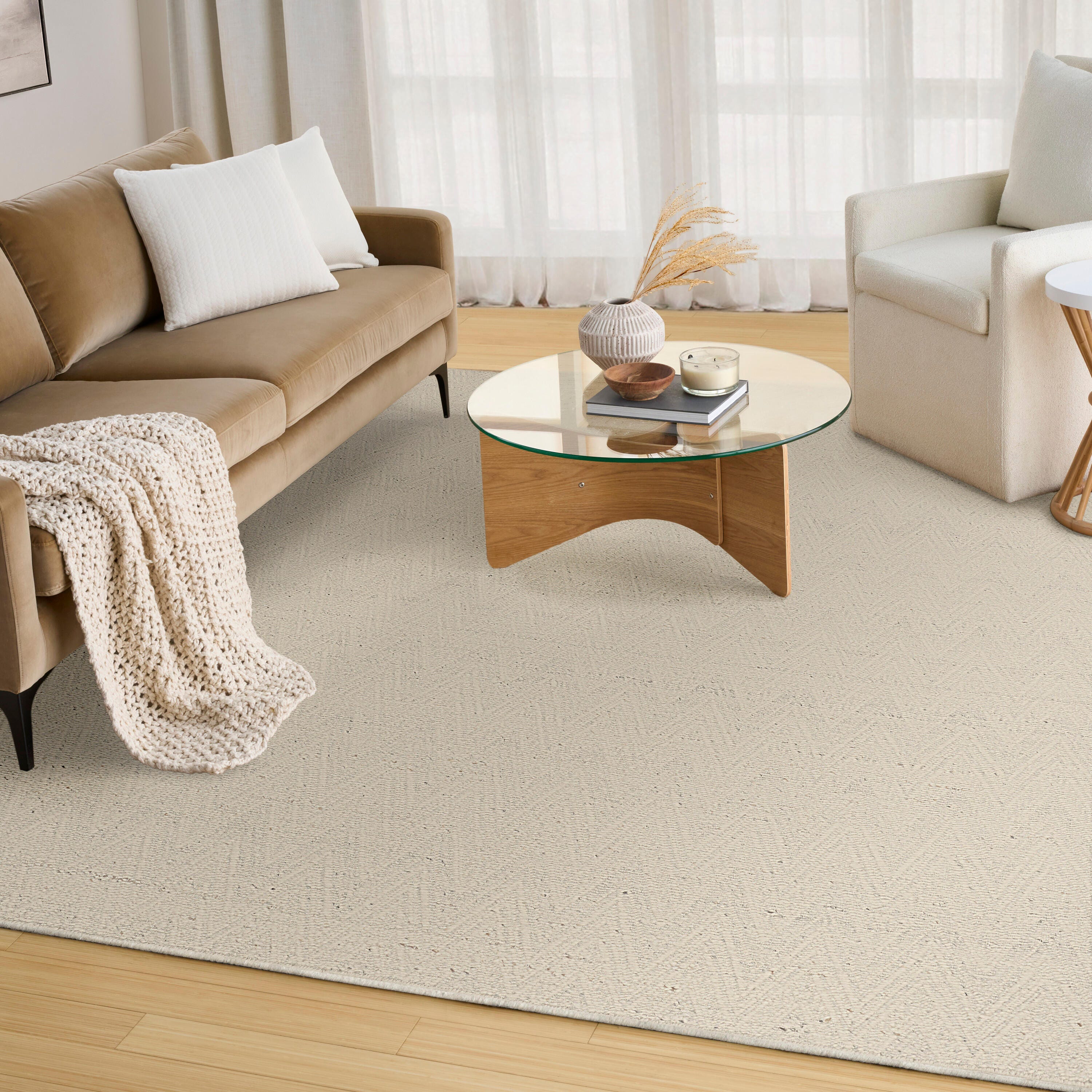 DKNY Pure Purl 7'9" x 9'9" Area Rug, Ivory, rollover