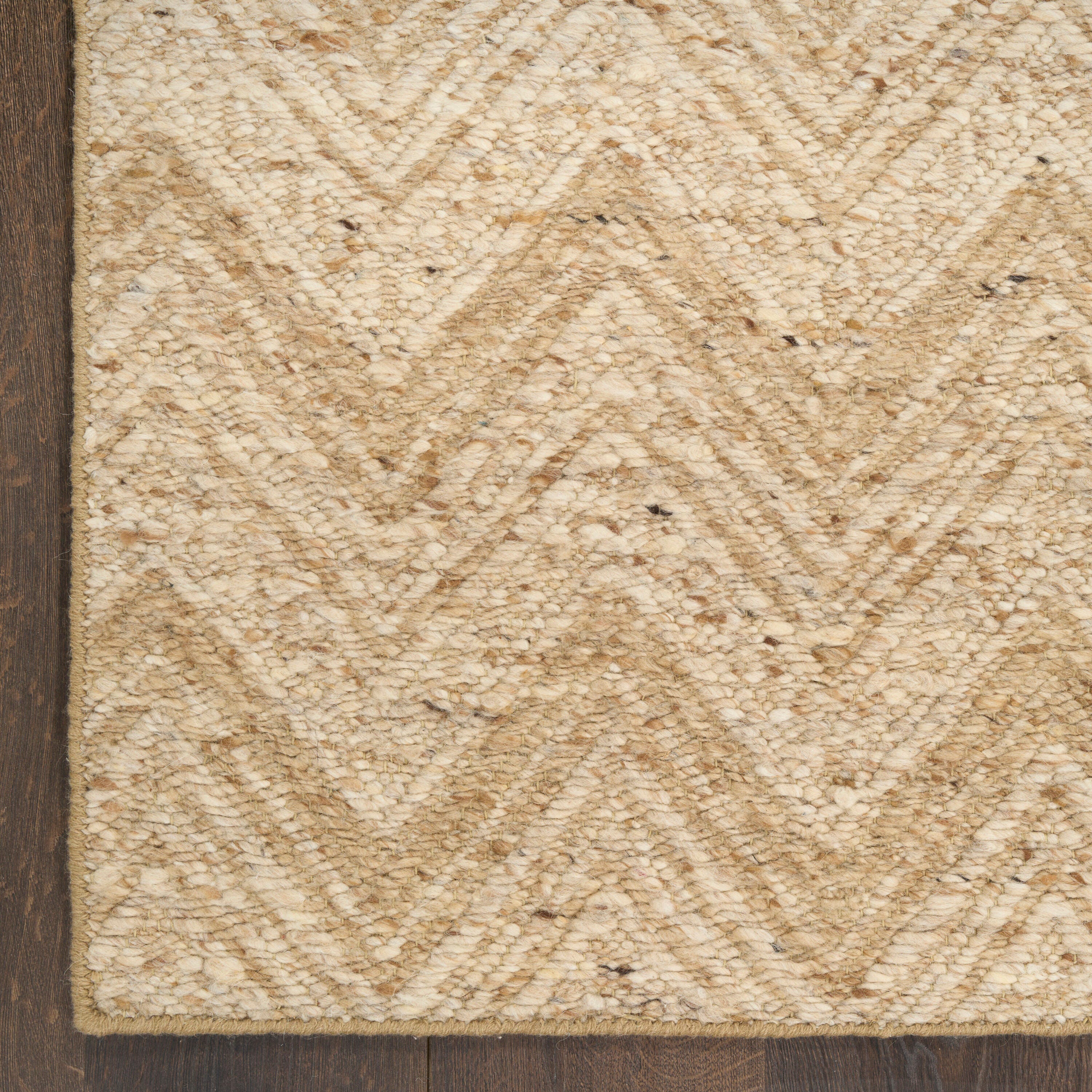 DKNY Pure Purl 5'3" x 7'3" Area Rug, Beige/Ivory, large