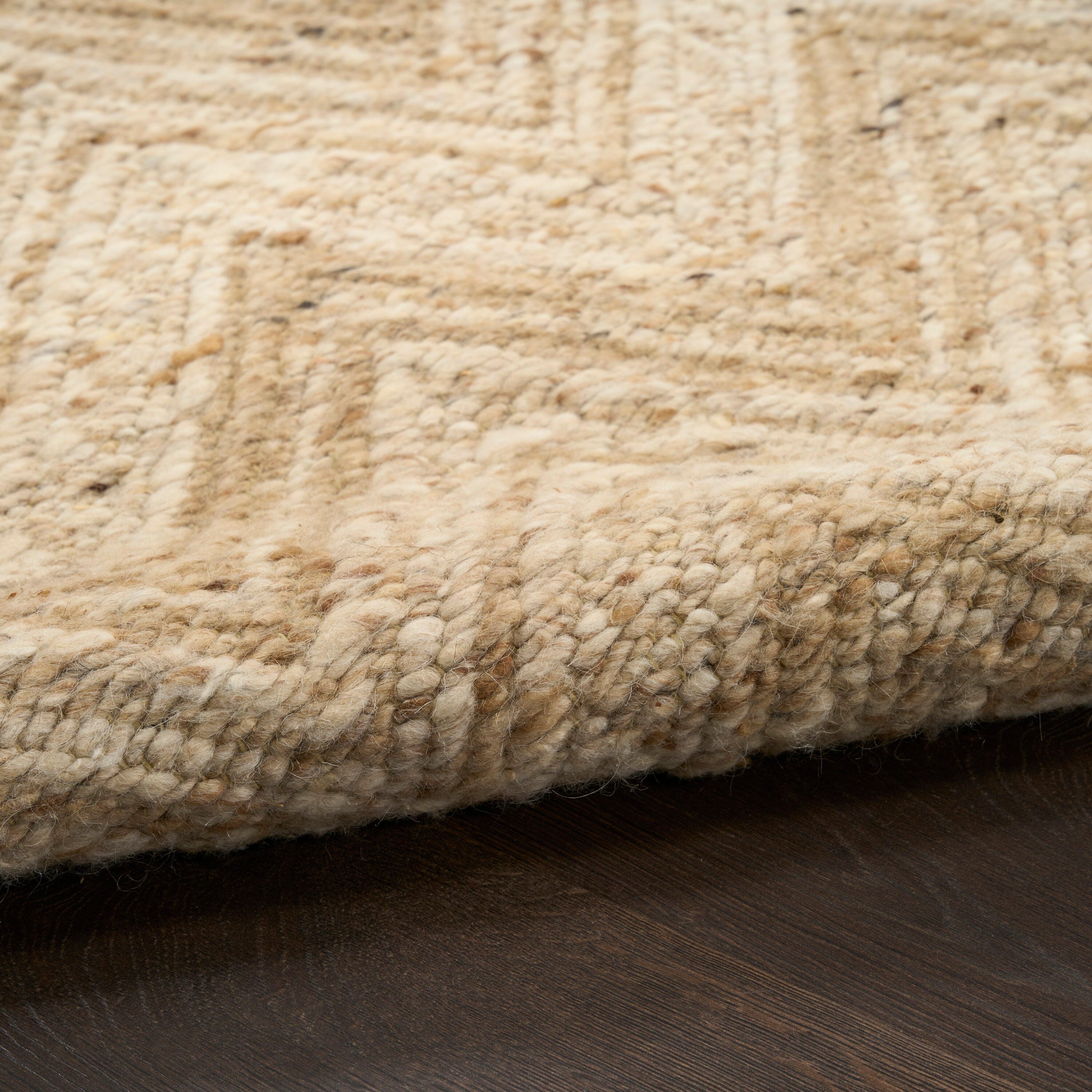 DKNY Pure Purl 5'3" x 7'3" Area Rug, Beige/Ivory, large