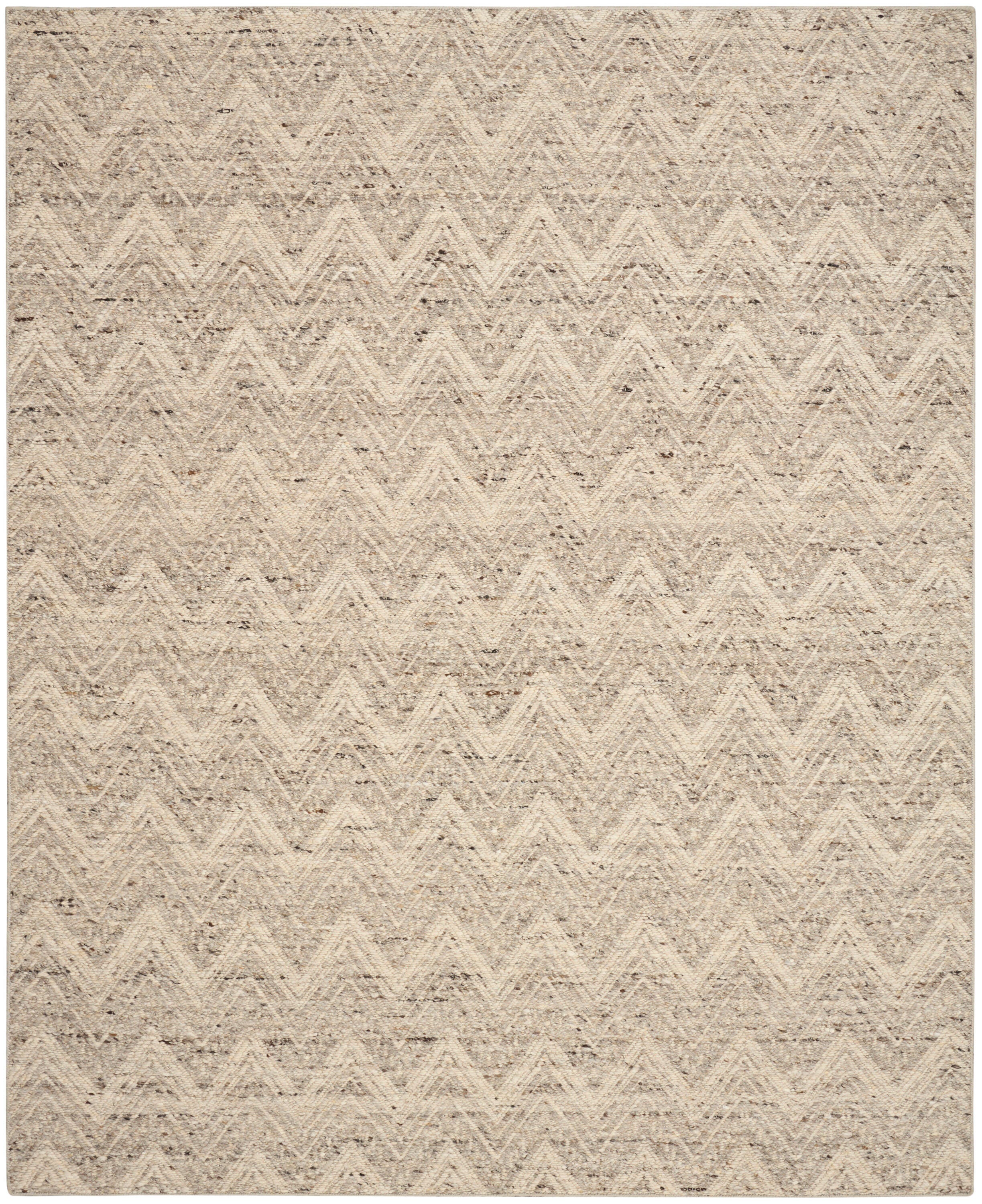 DKNY Pure Purl 5'3" x 7'3" Area Rug, Gray/Ivory, large
