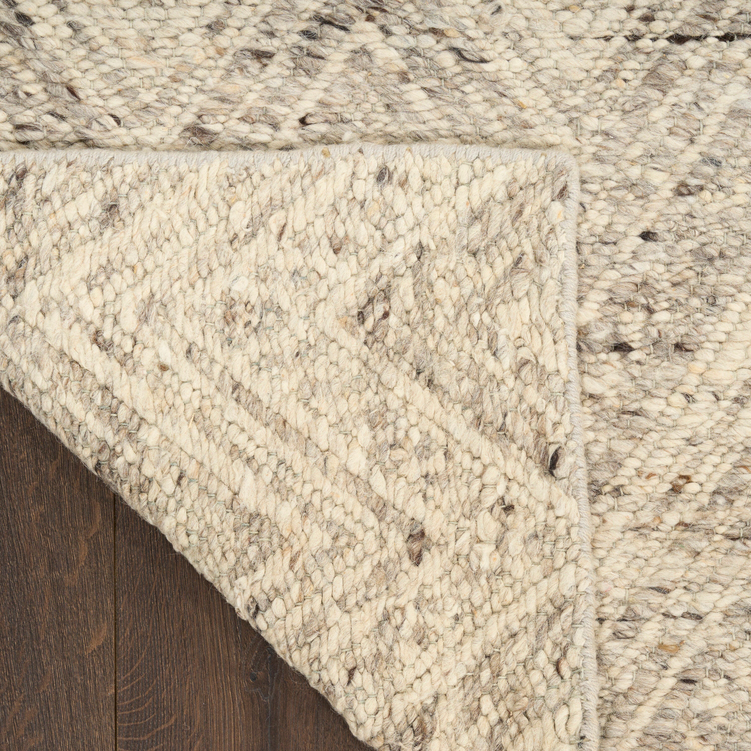 DKNY Pure Purl 5'3" x 7'3" Area Rug, Gray/Ivory, large