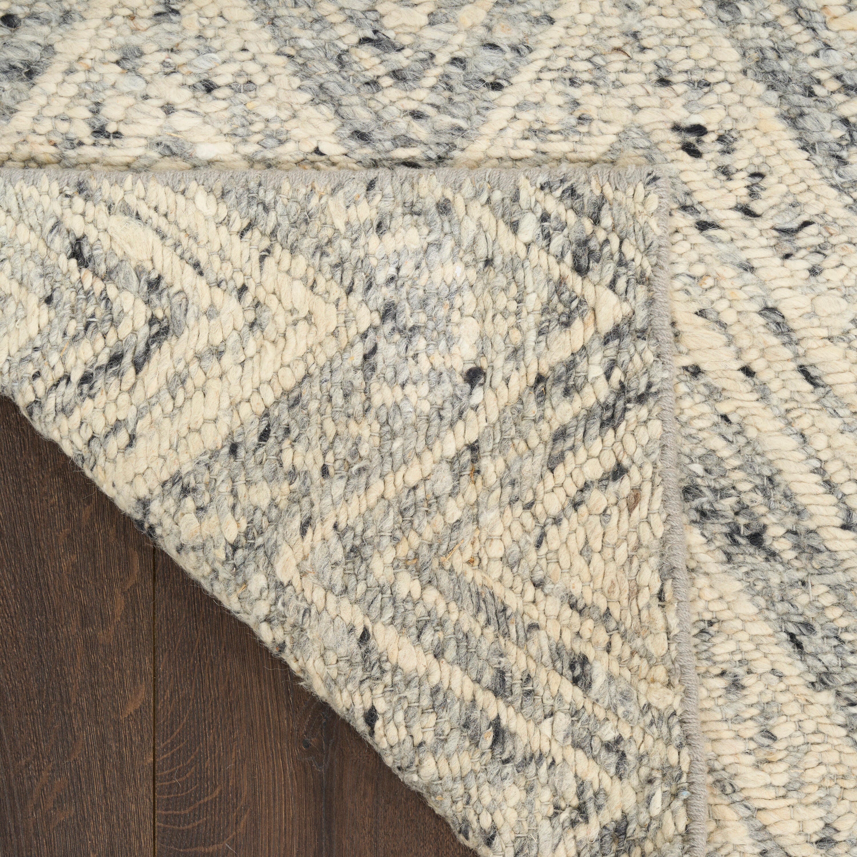 DKNY Pure Purl 5'3" x 7'3" Area Rug, Denim/Ivory, large