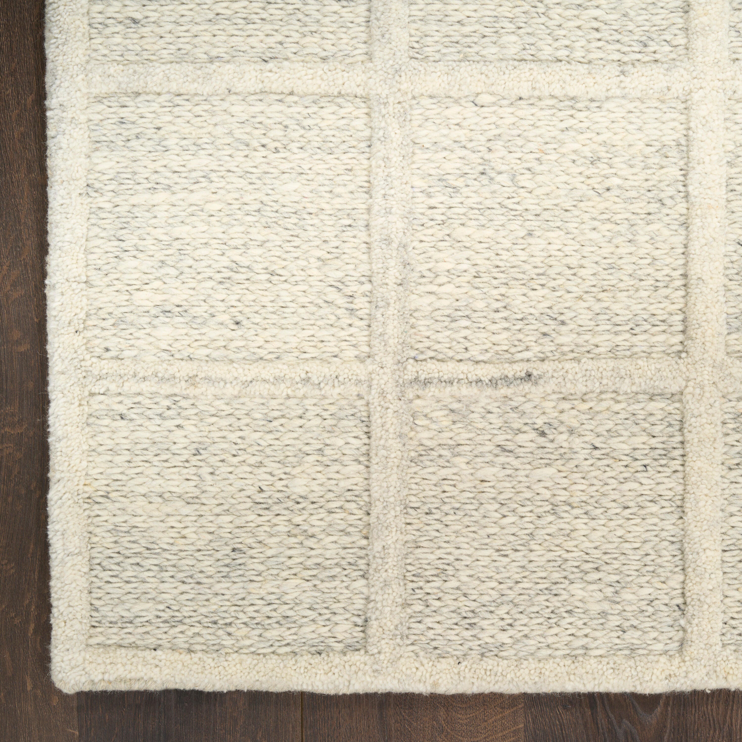 DKNY Geometric 5' x 7'6" Area Rug, Ivory, large