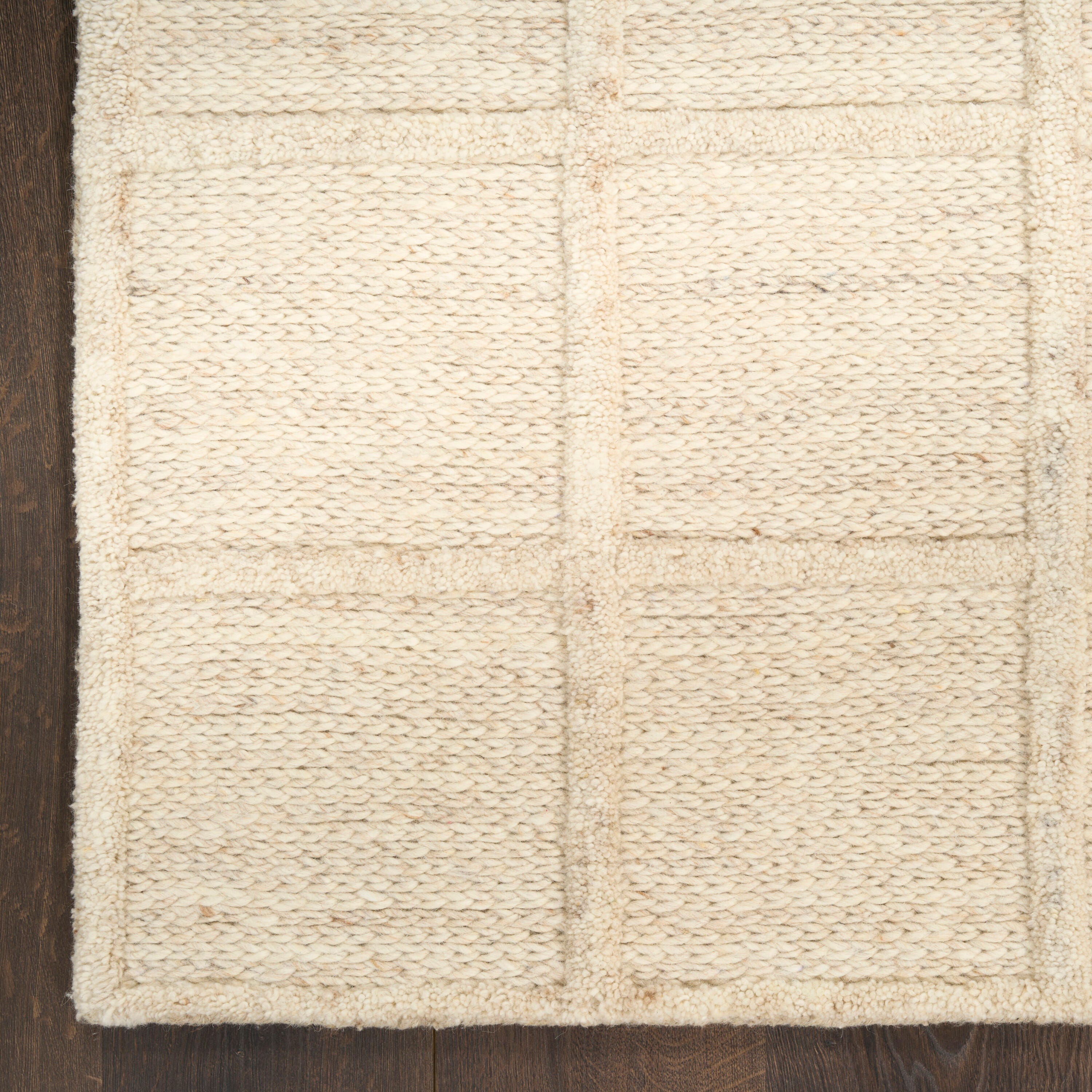 DKNY Geometric  8' x 10' Area Rug, Sand, large