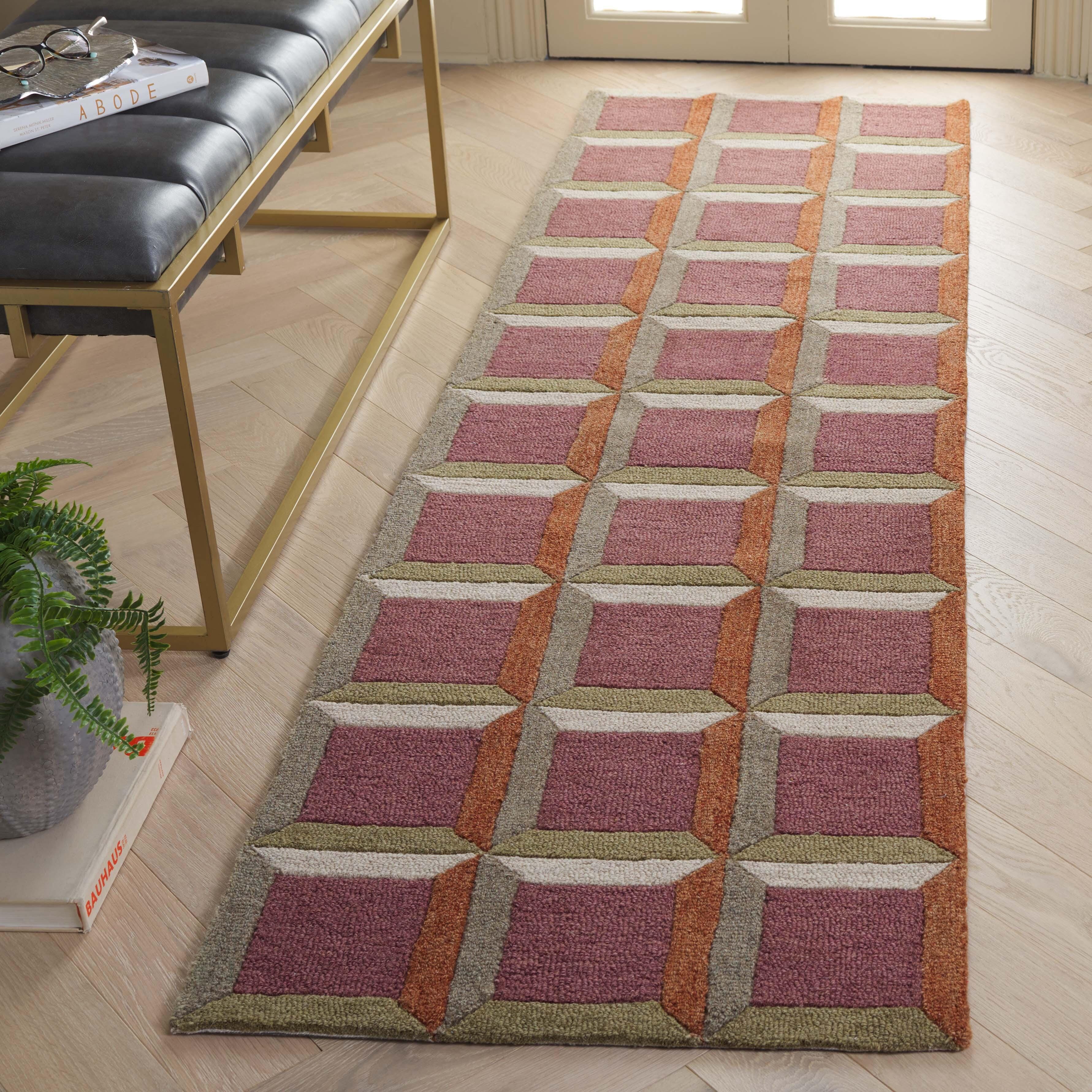 Safavieh Genre Helouisa 2' x 7' Runner Rug, Beige/Red, rollover