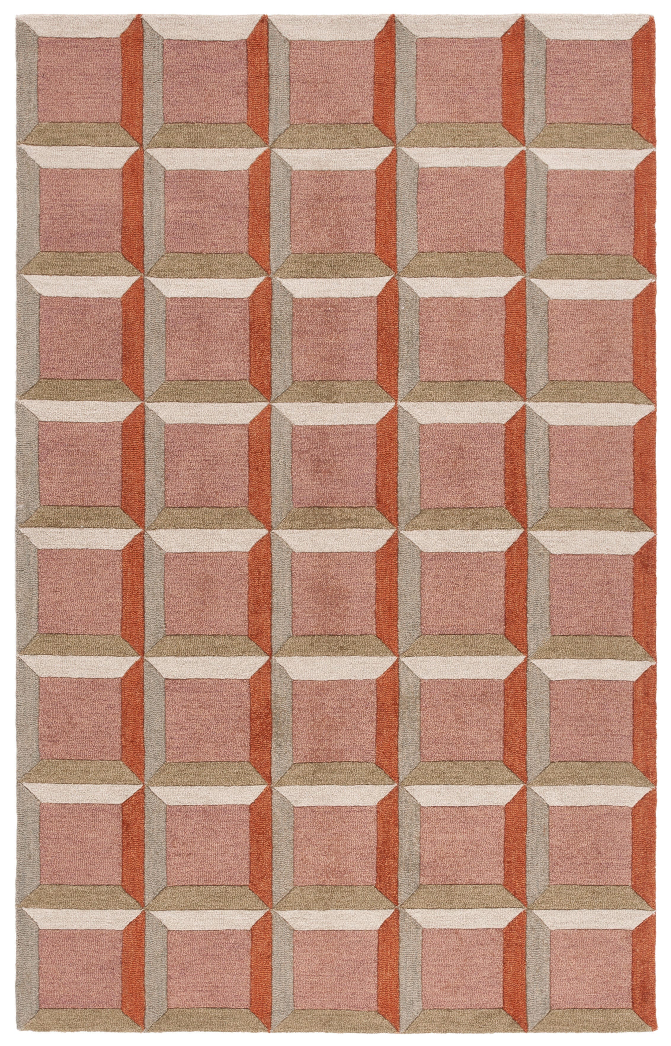 Safavieh Genre Helouisa 5' x 8' Area Rug, Beige/Red, large
