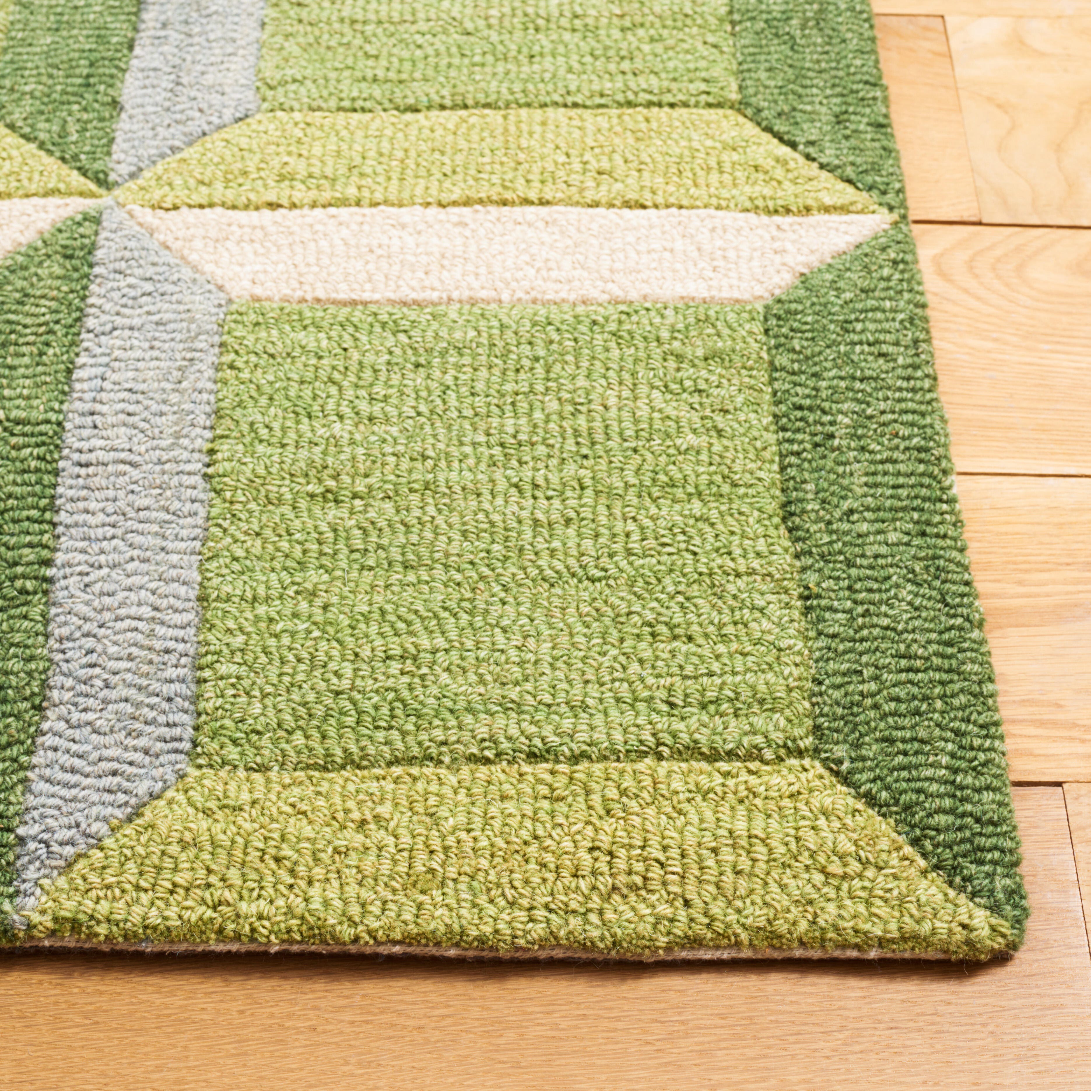 Safavieh Genre 2' x 5' Accent Rug, Green/Beige, large