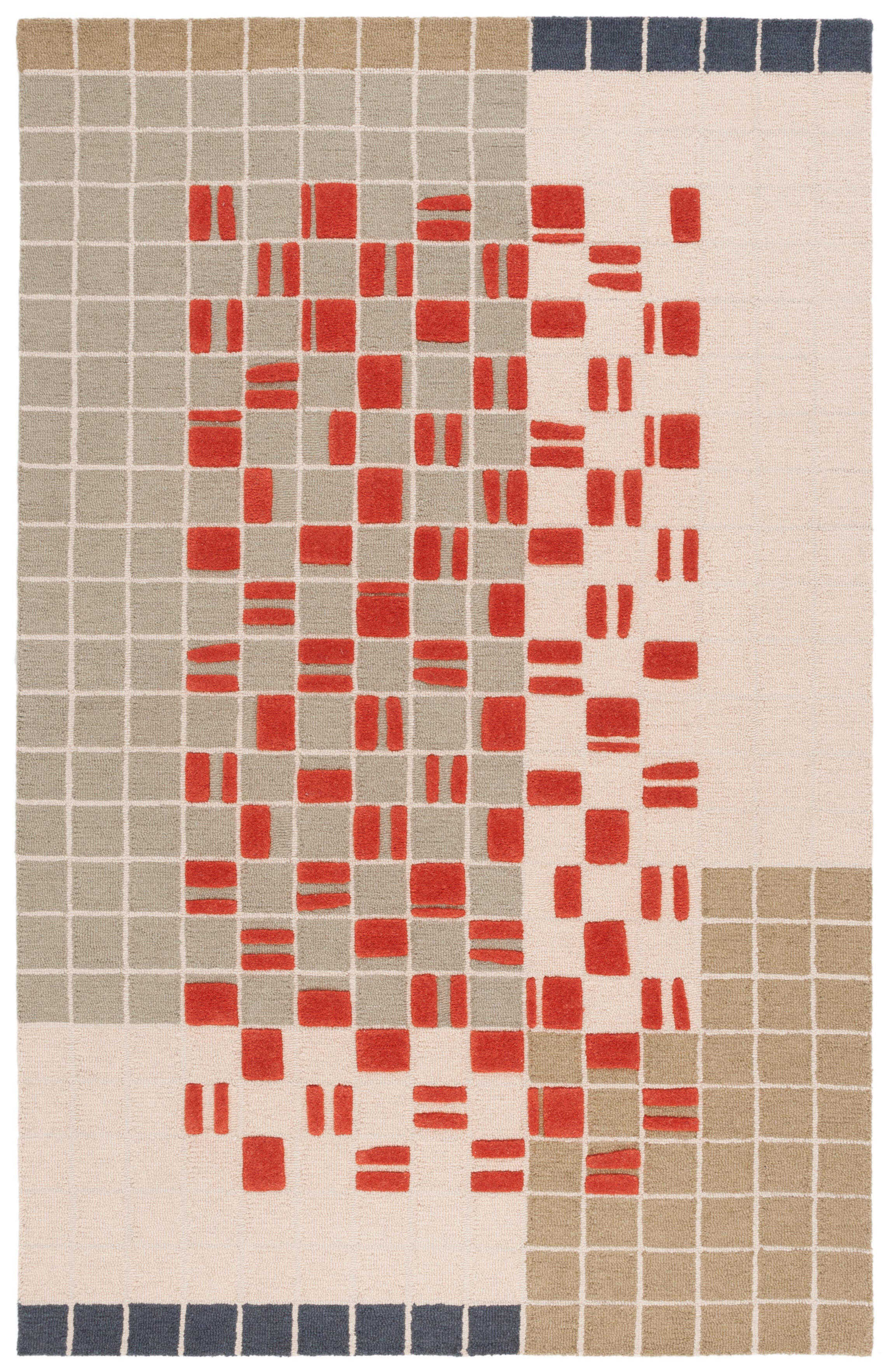 Safavieh Genre Conja 2' x 5' Accent Rug, Beige/Red, large