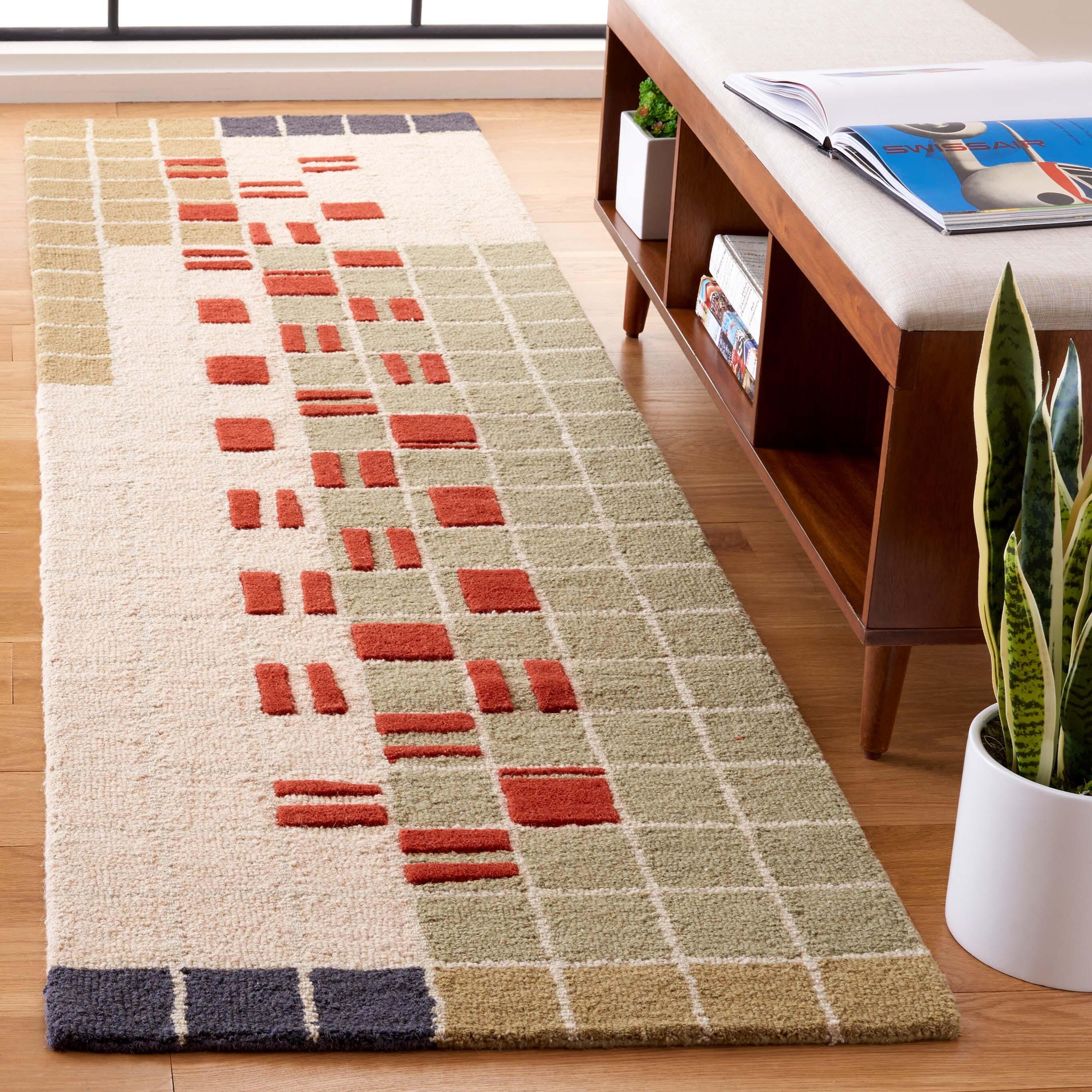 Safavieh Genre Conja 2' x 7' Runner Rug, Beige/Red, rollover