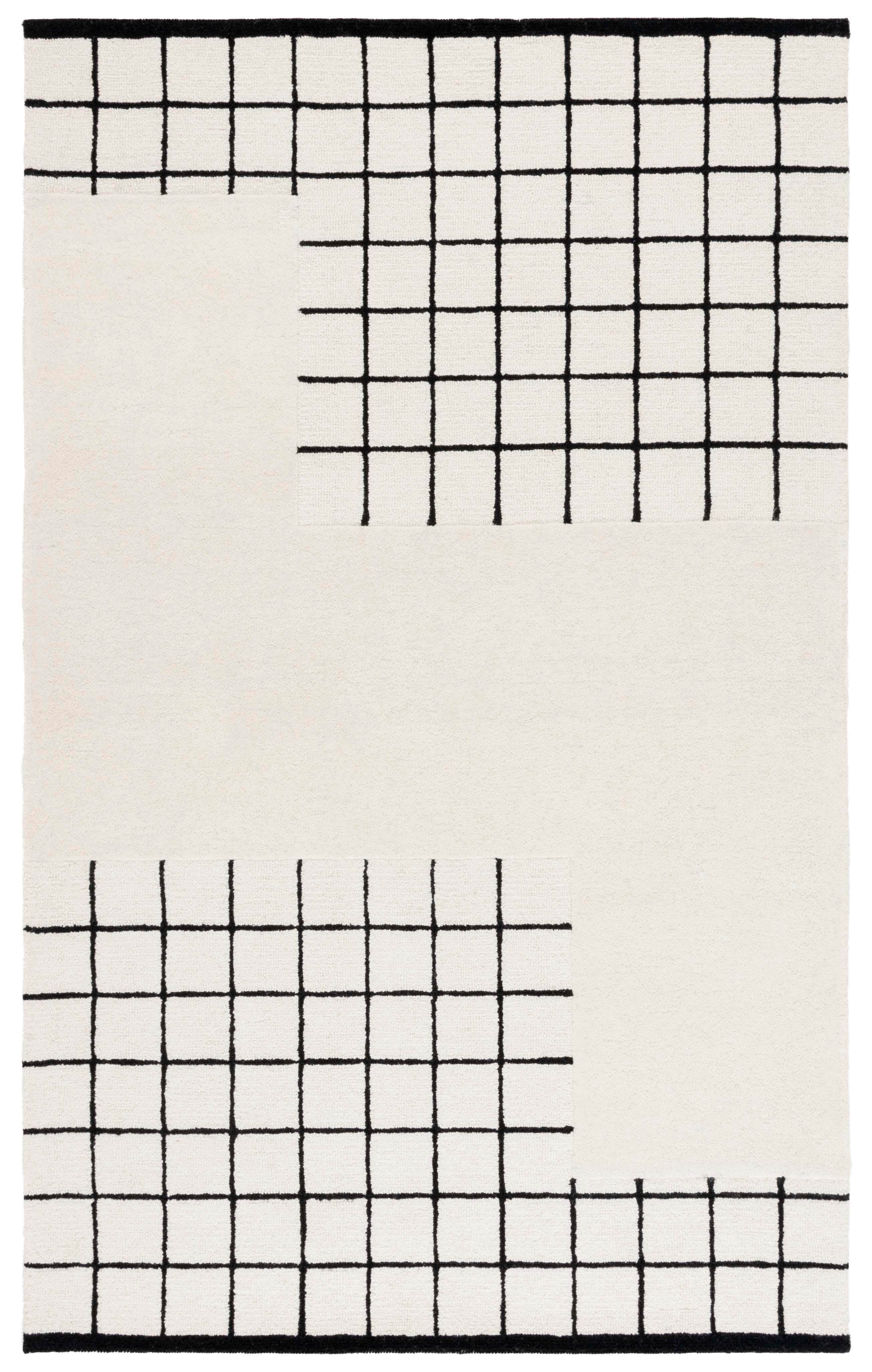 Safavieh Genre Xenija 5' x 8' Area Rug, Ivory/Black, large