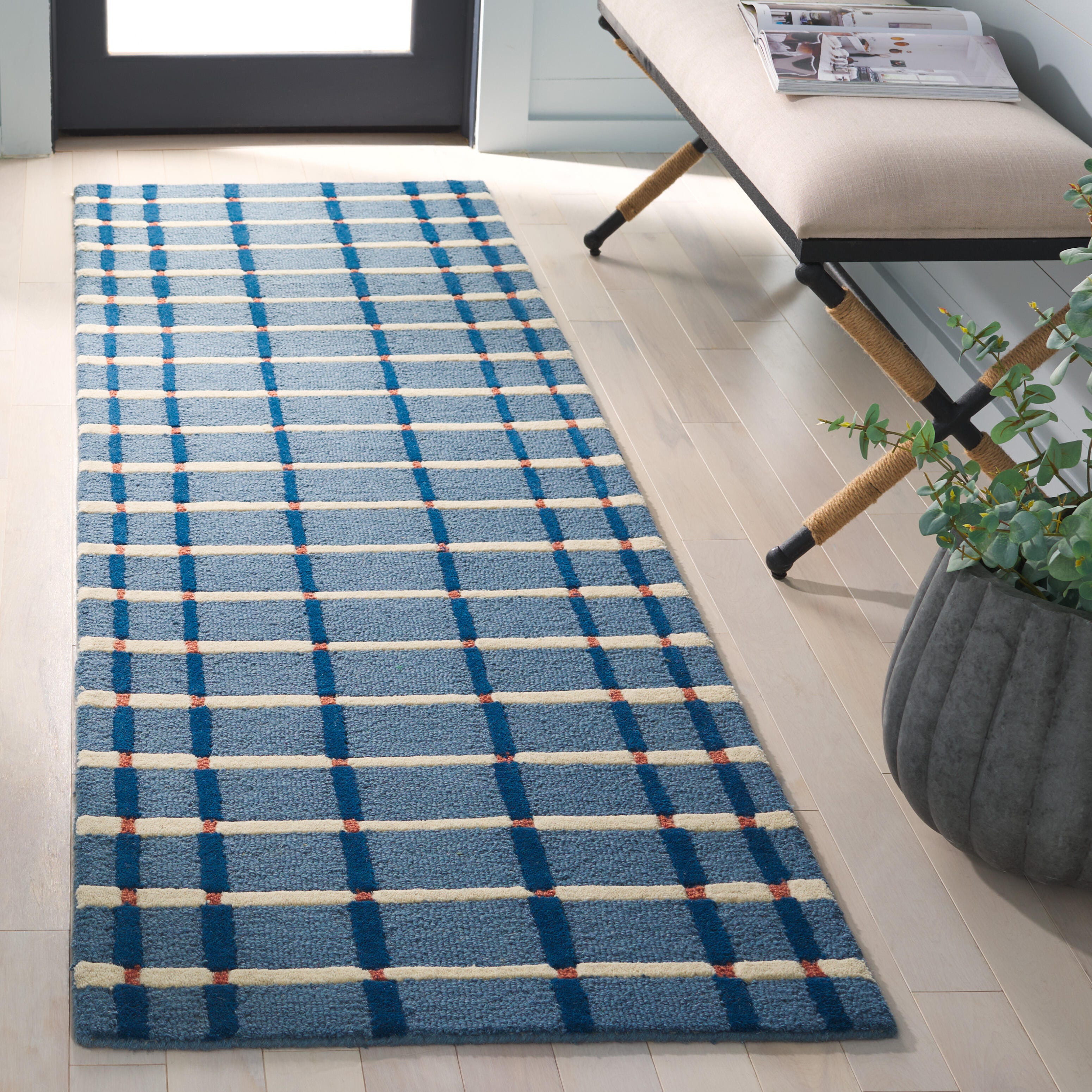 Safavieh Cvjatka 2' x 8' Runner Rug, Blue/Ivory, rollover