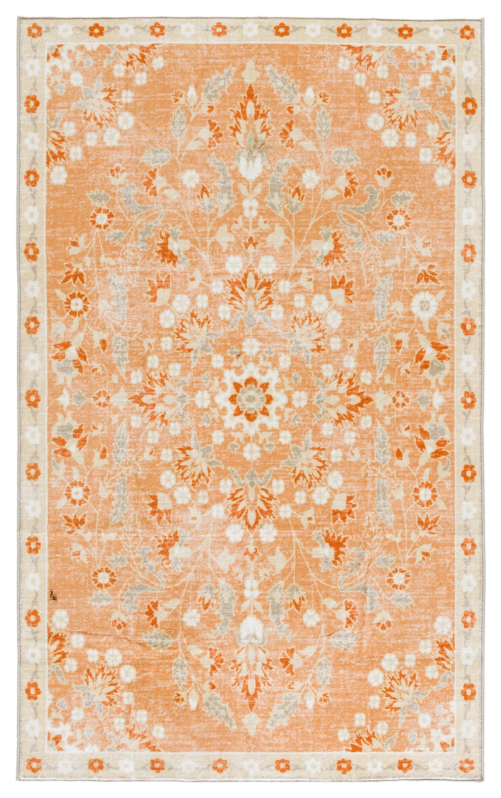 Safavieh Martha Stewart Ermelinde 4' x 6' Accent Rug, Orange/Beige, large