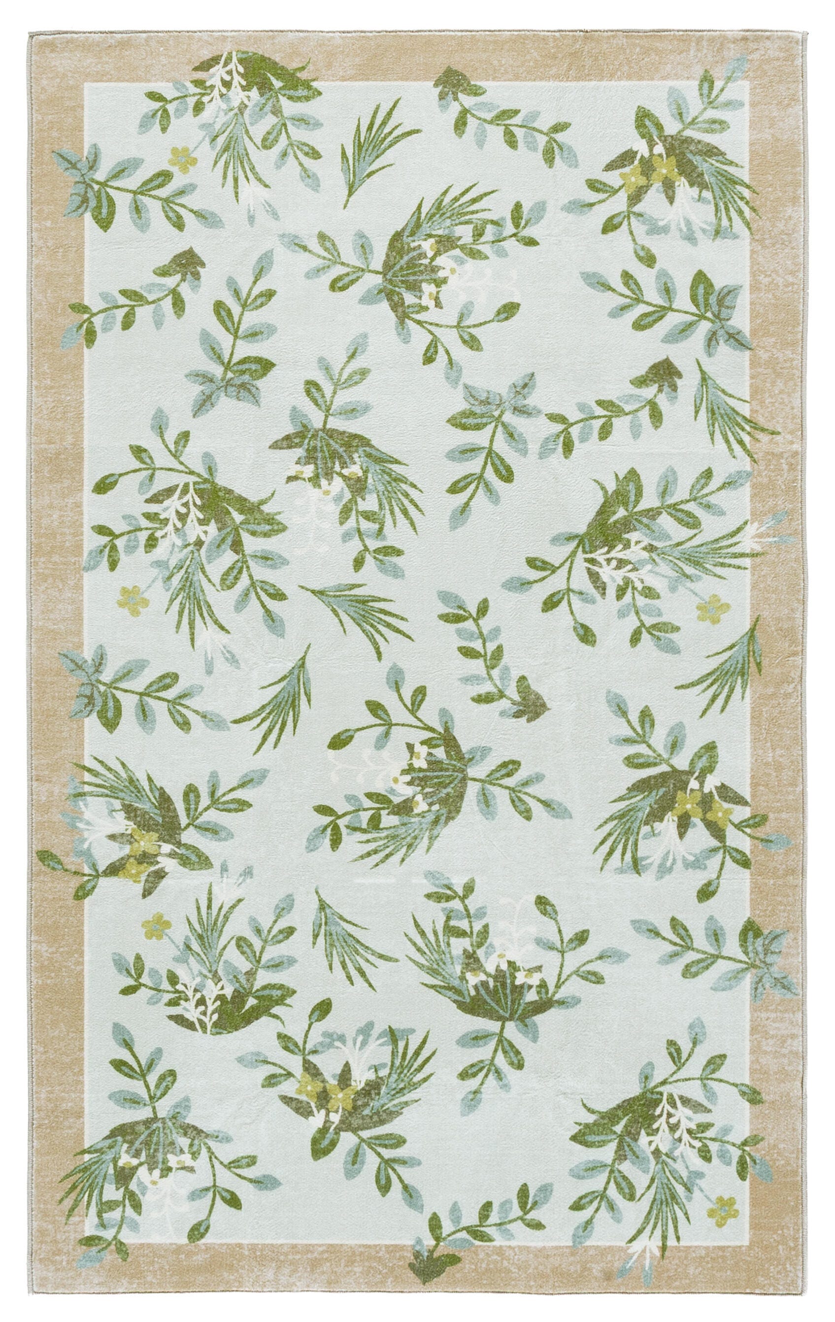 Safavieh Martha Stewart Lovie 4' x 6' Accent Rug, Tan/Green, large