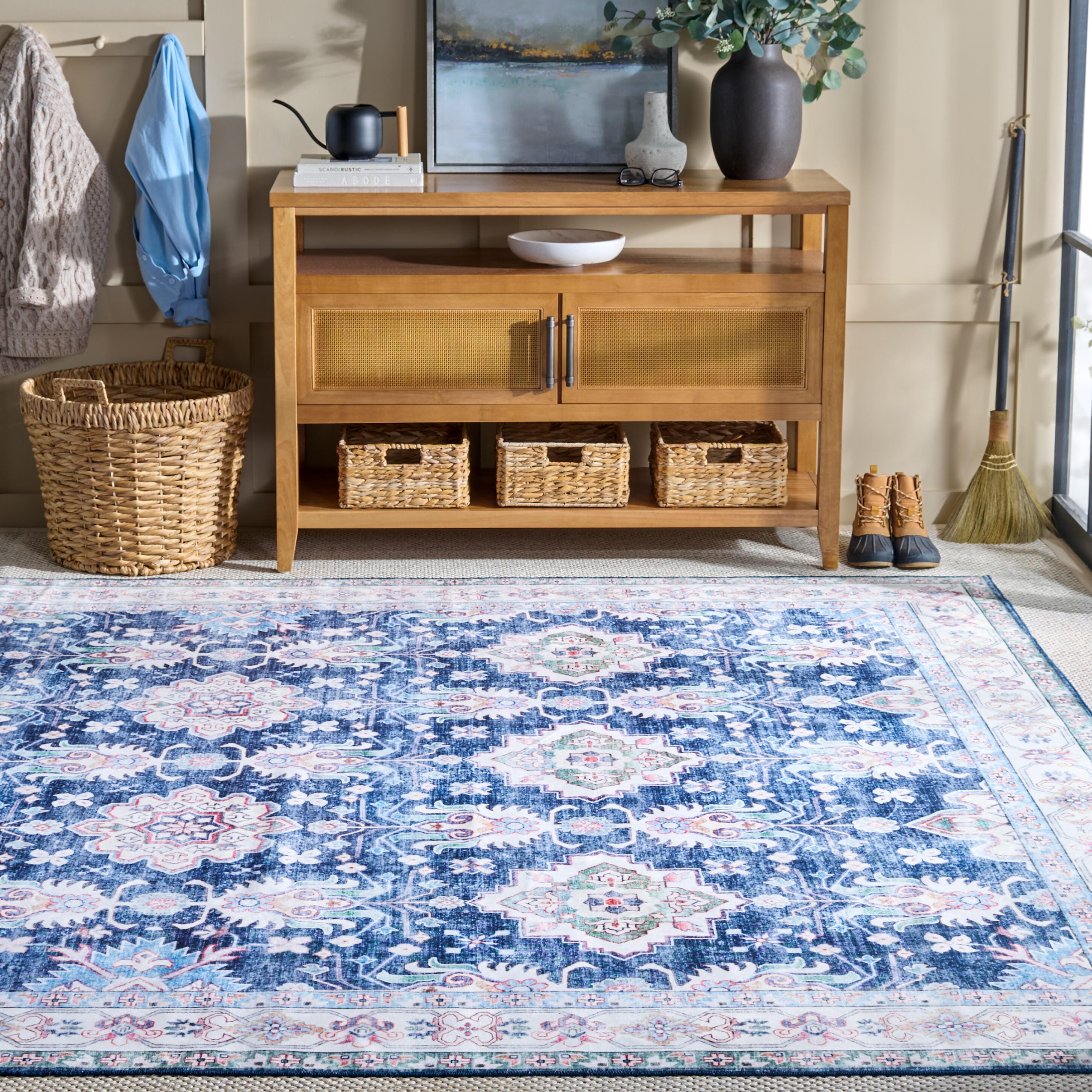 Safavieh Martha Stewart Narumi 4' x 6' Accent Rug, Blue, rollover