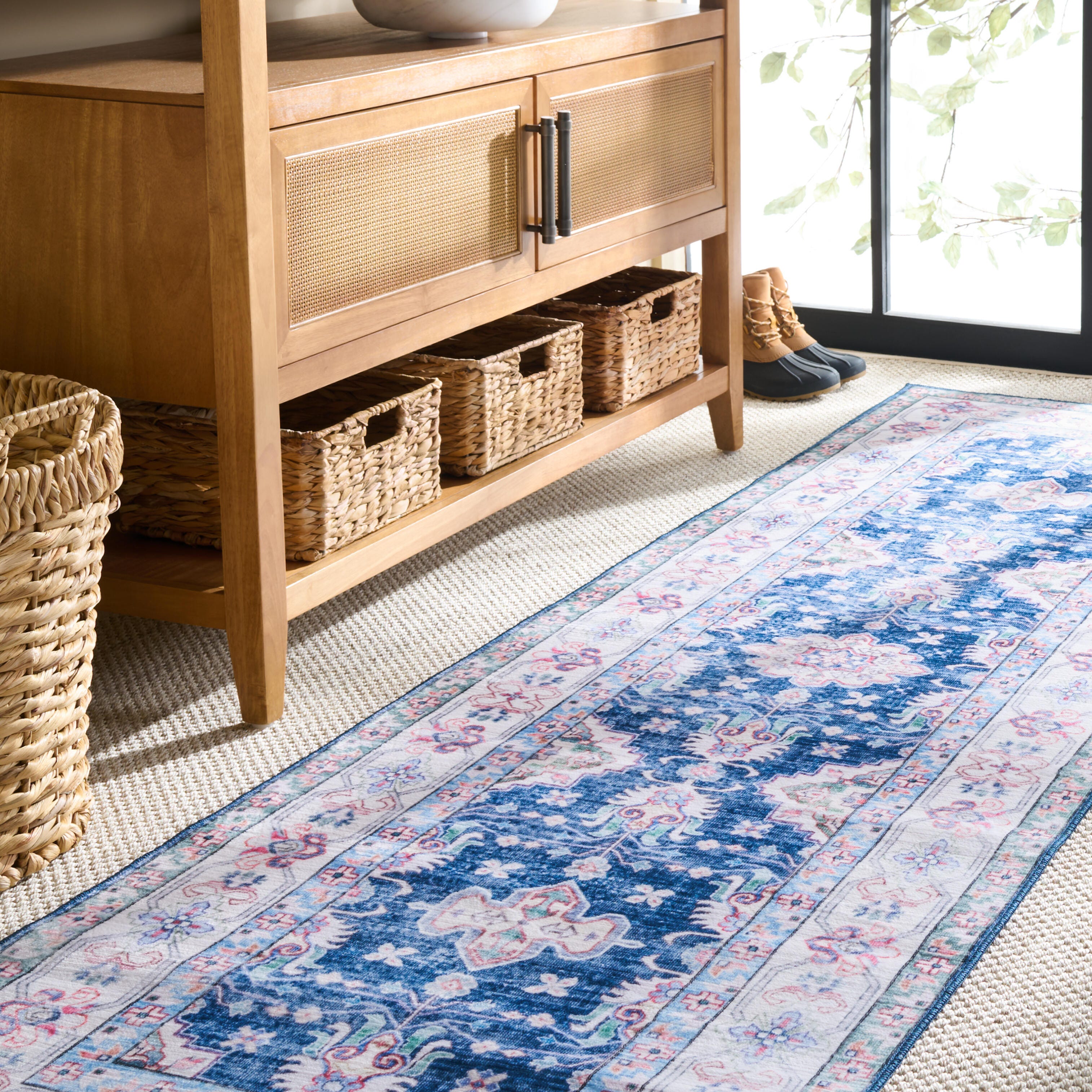 Safavieh Martha Stewart Narumi 2' x 8' Runner Rug, Blue, rollover