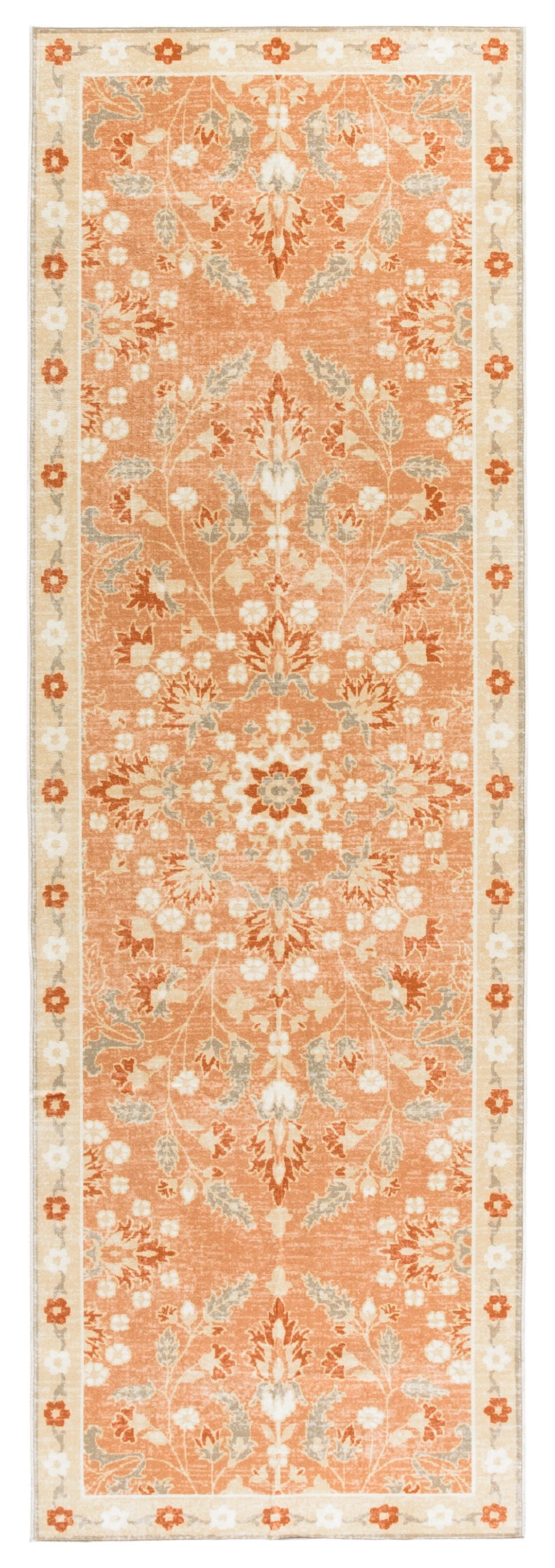 Safavieh Martha Stewart Ermelinde 2' x 8' Runner Rug, Orange/Beige, large
