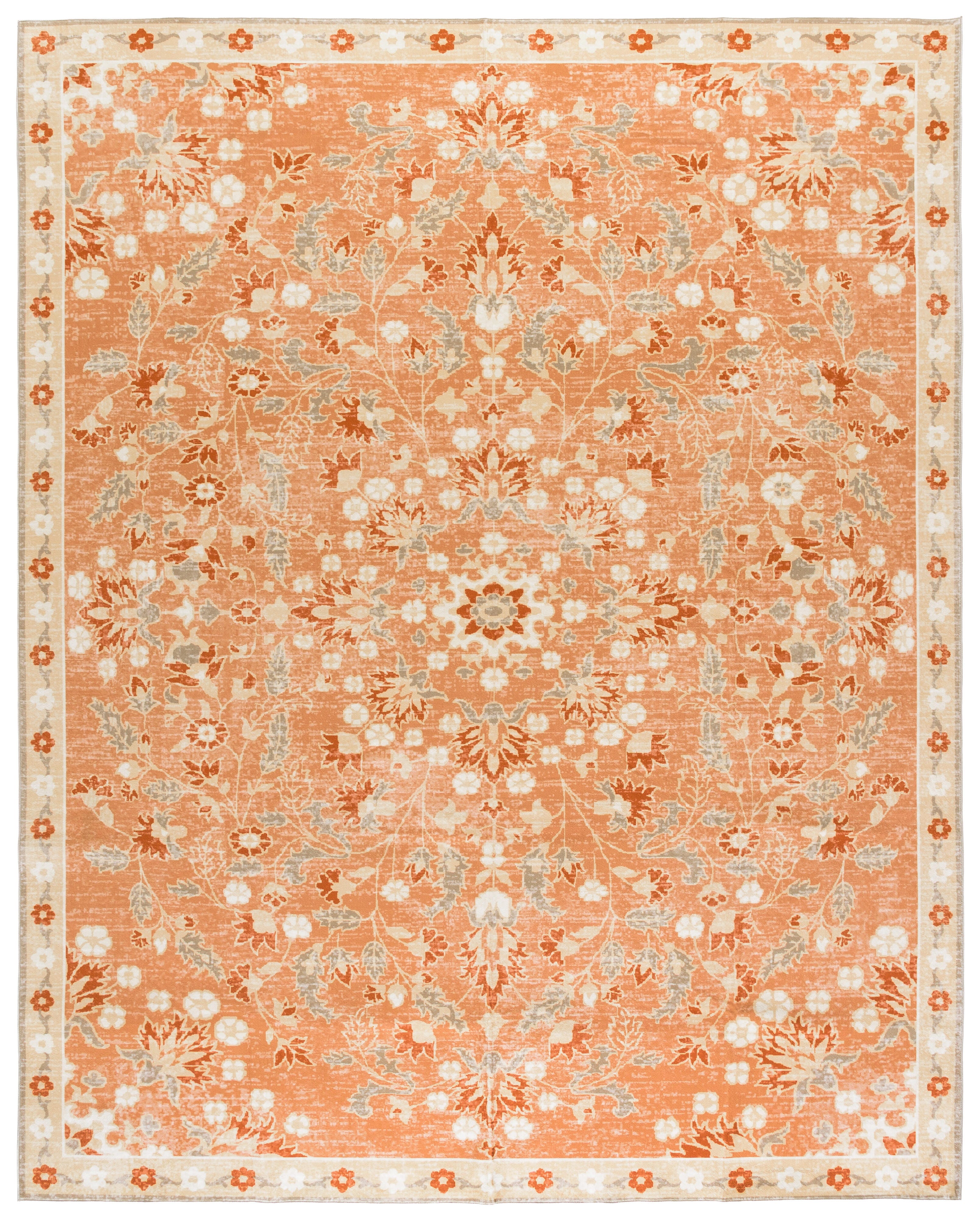 Safavieh Martha Stewart Ermelinde 5' x 8' Area Rug, Orange/Beige, large