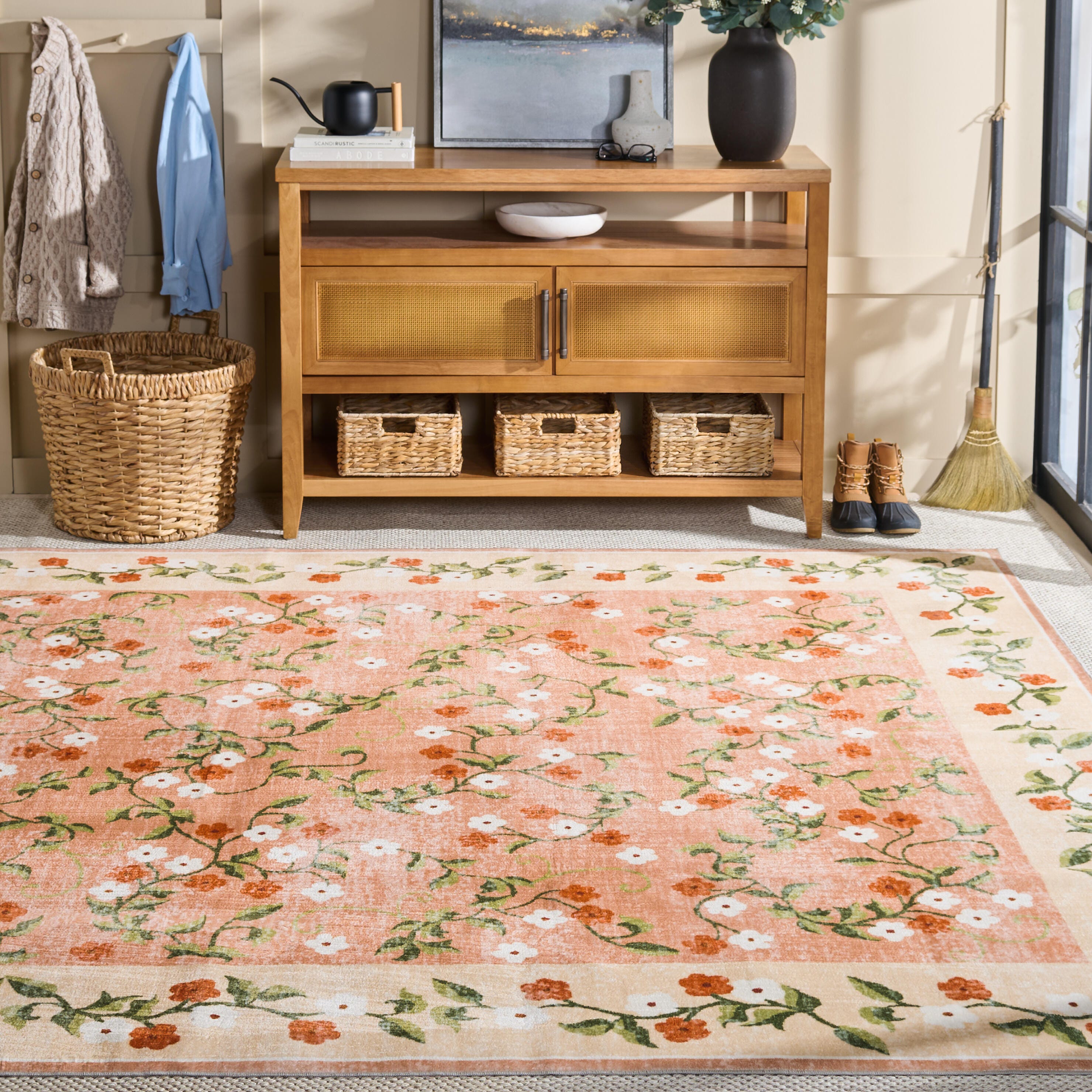 Safavieh Martha Stewart Androniki 9' x 12' Area Rug, Orange/Beige, rollover