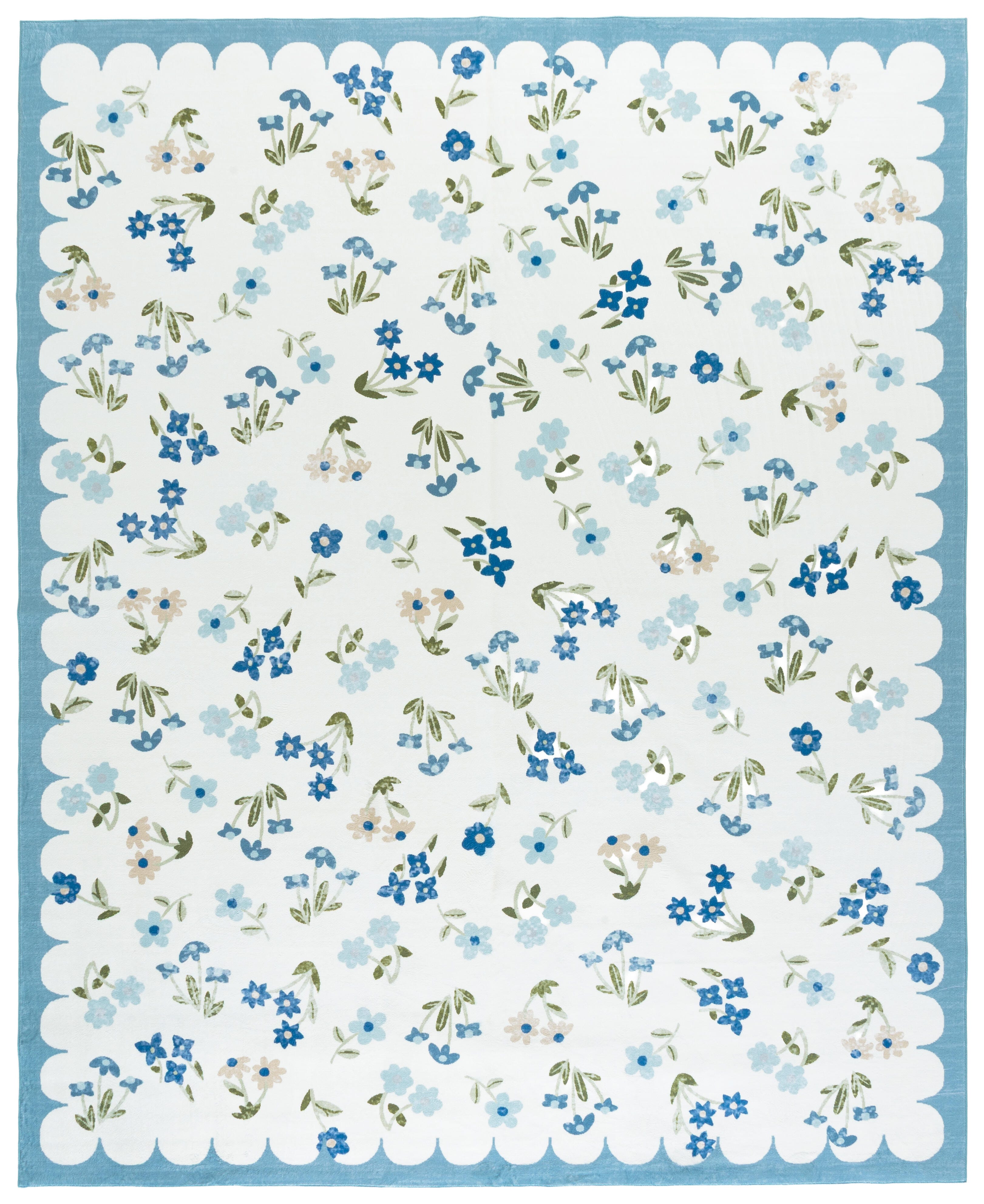 Safavieh Martha Stewart Reinetta 5' x 8' Area Rug, Ivory/Blue, large