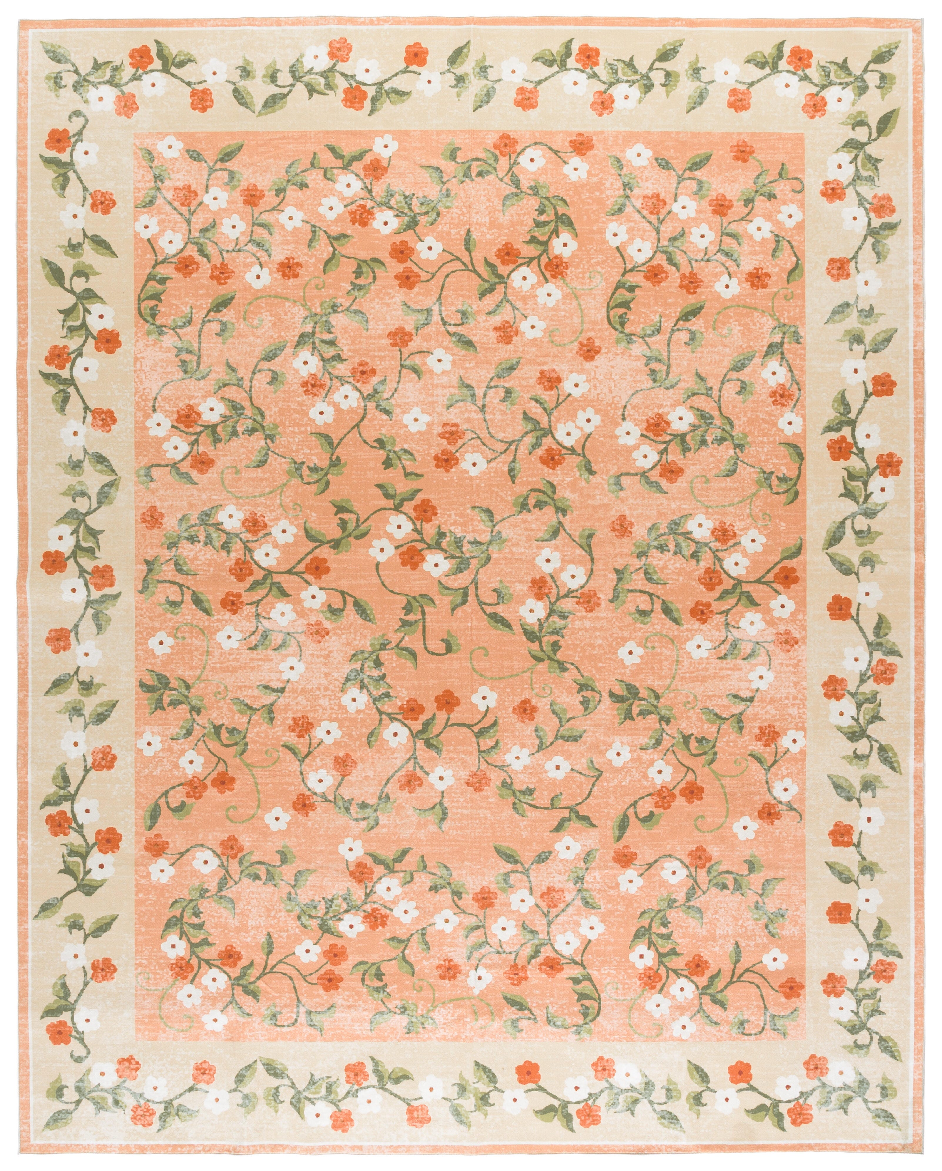 Safavieh Martha Stewart Androniki 5' x 8' Area Rug, Orange/Beige, large