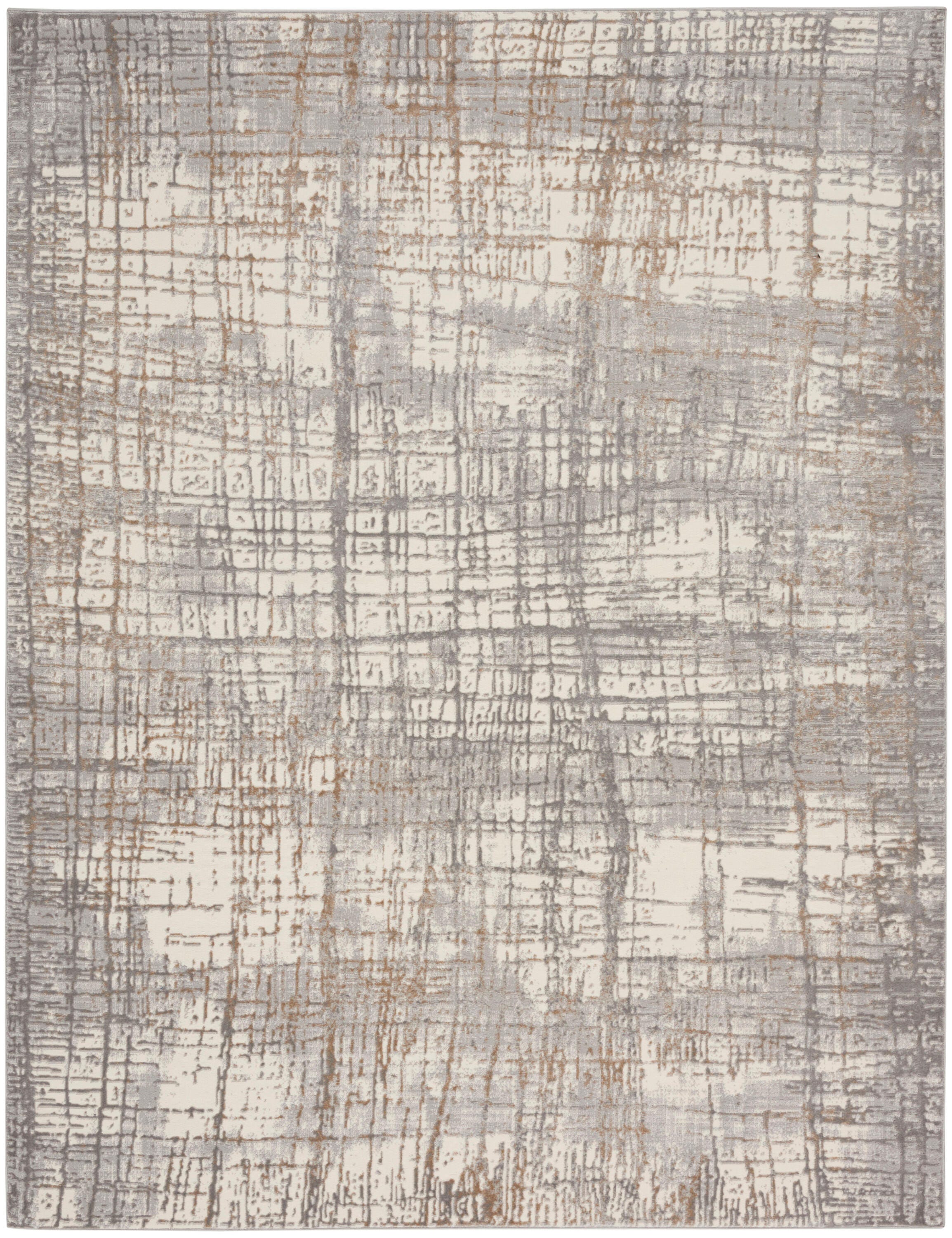 Calvin Klein Rush 8' x 10' Area Rug, Ivory/Gray, large