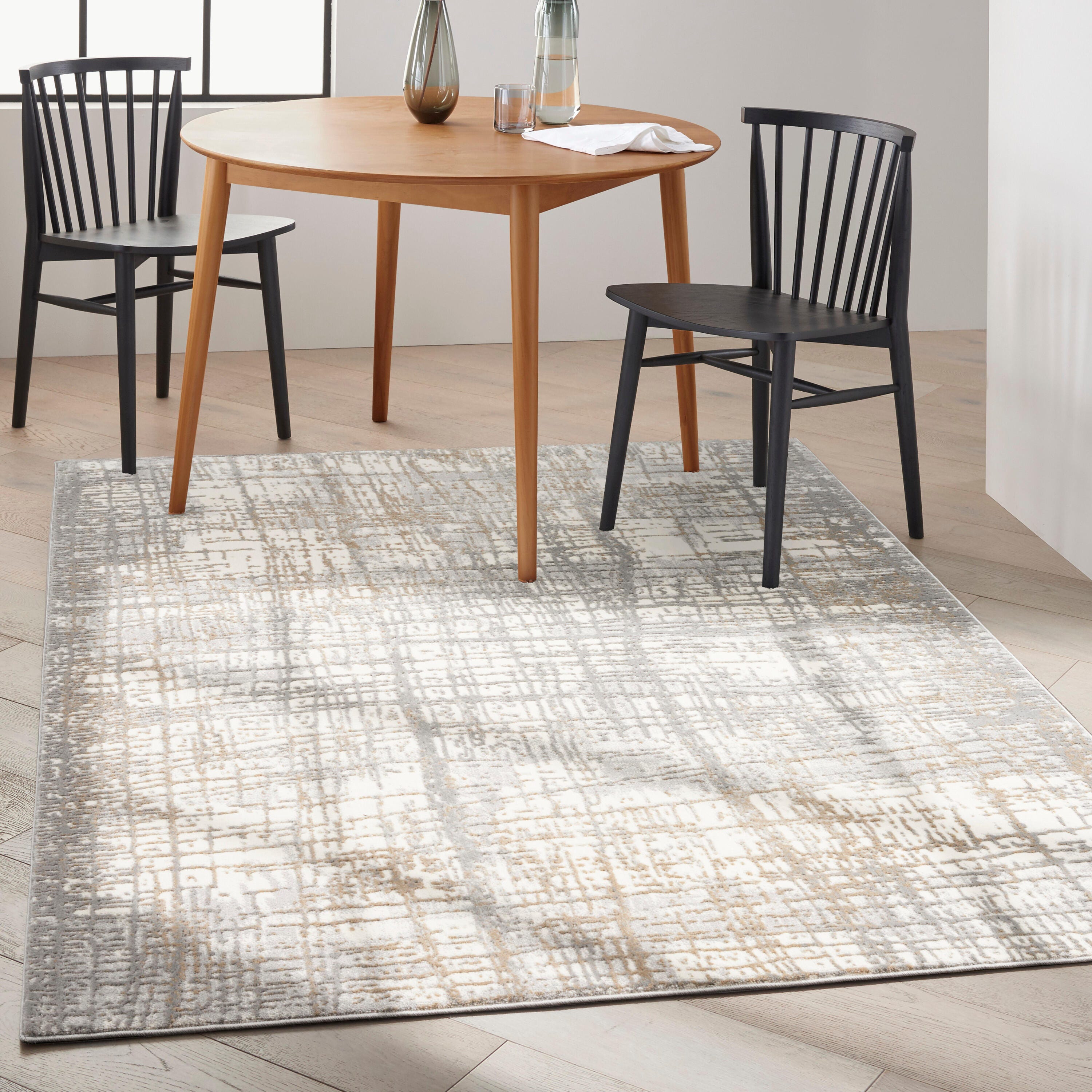 Calvin Klein Rush 5'3" x 7'3" Area Rug, Ivory/Gray, rollover