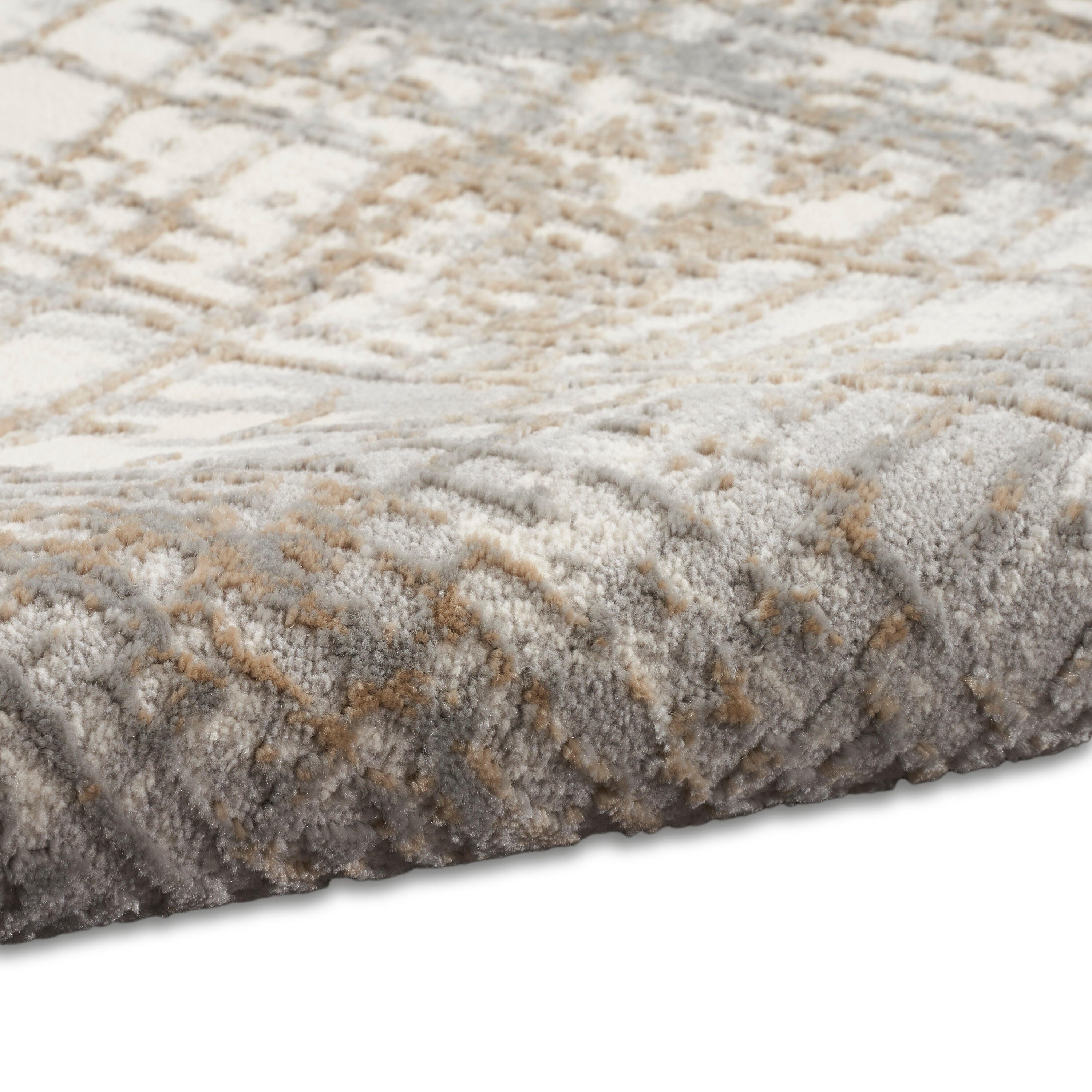 Calvin Klein Rush 5'3" x 7'3" Area Rug, Ivory/Gray, large