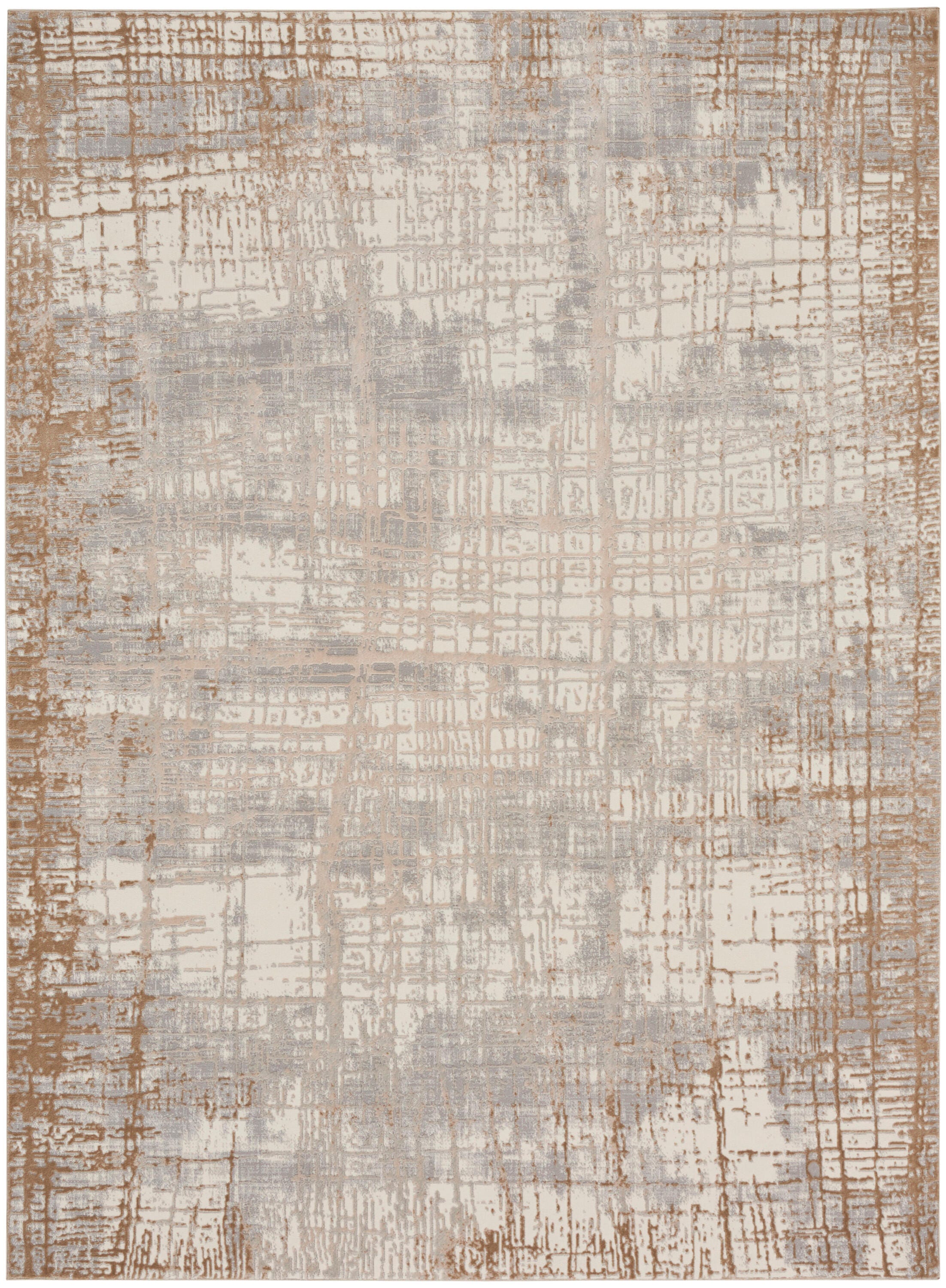 Calvin Klein Rush 10' x 14' Area Rug, Ivory/Gray, large