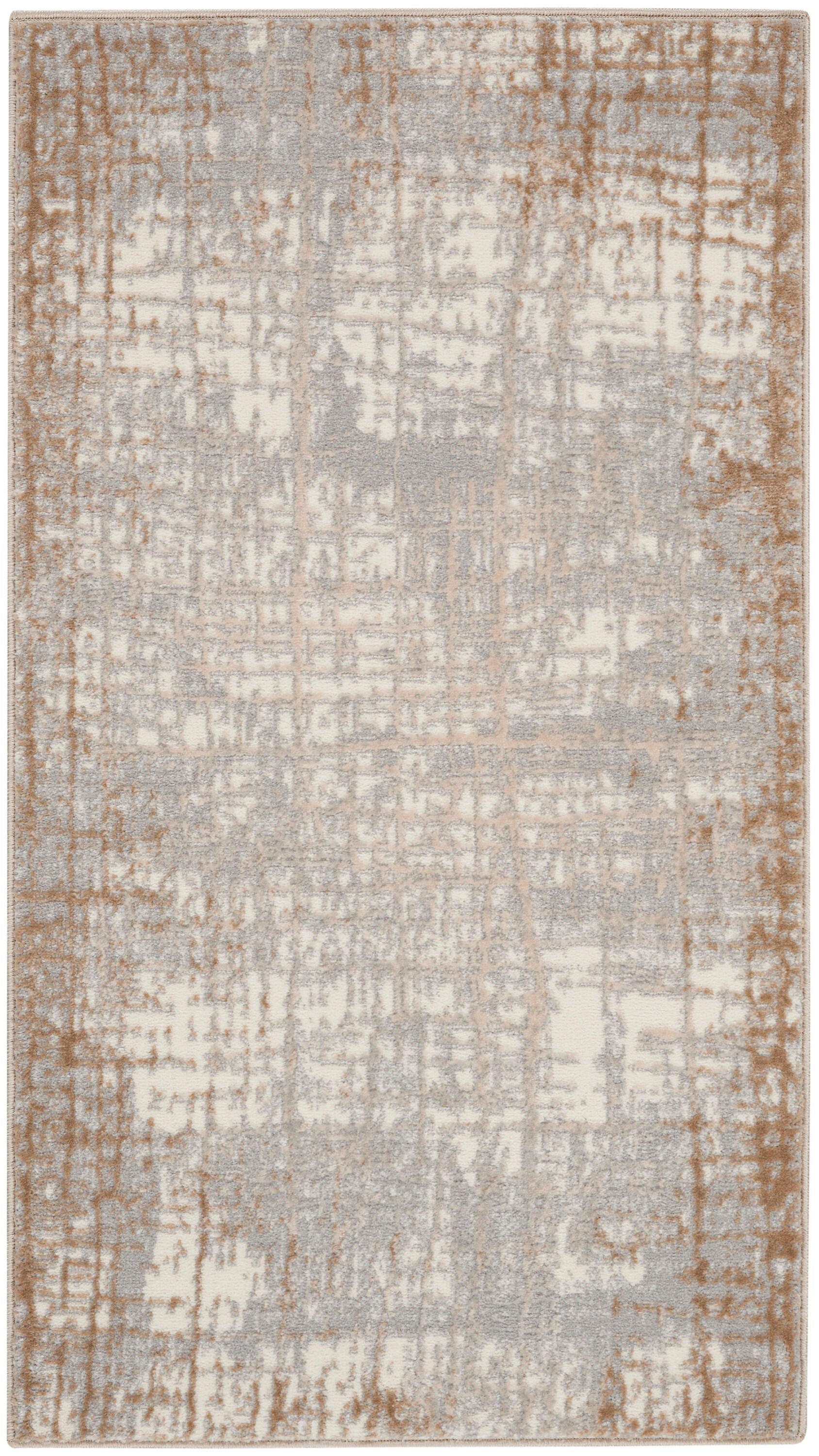 Calvin Klein Rush 2'2" x 3'9" Accent Rug, Ivory/Gray, large