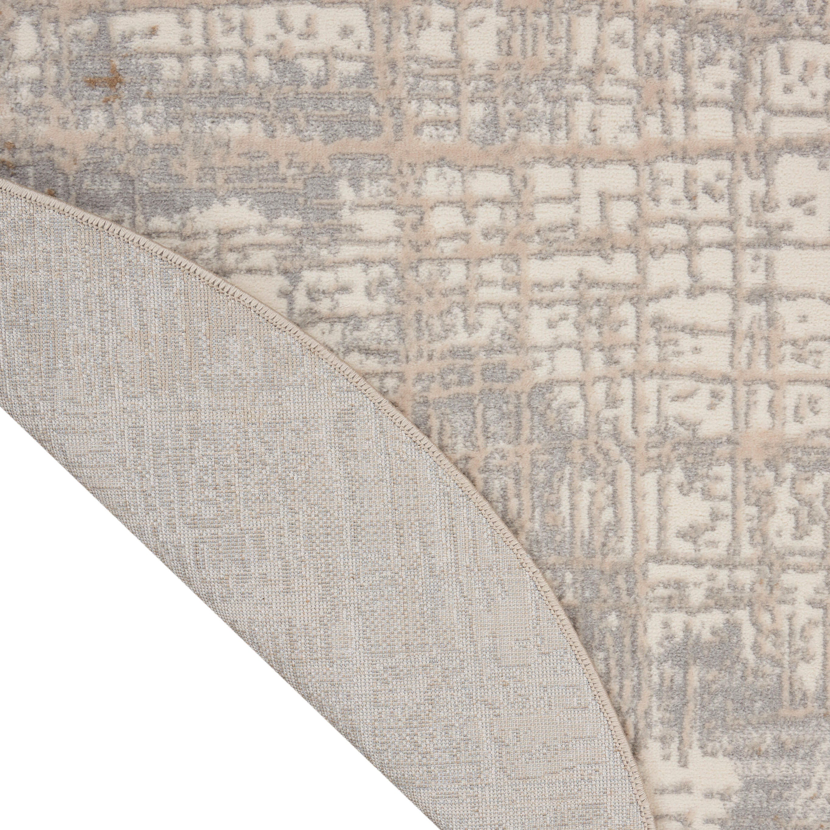 Calvin Klein Rush 8' Round Area Rug, Ivory/Gray, large