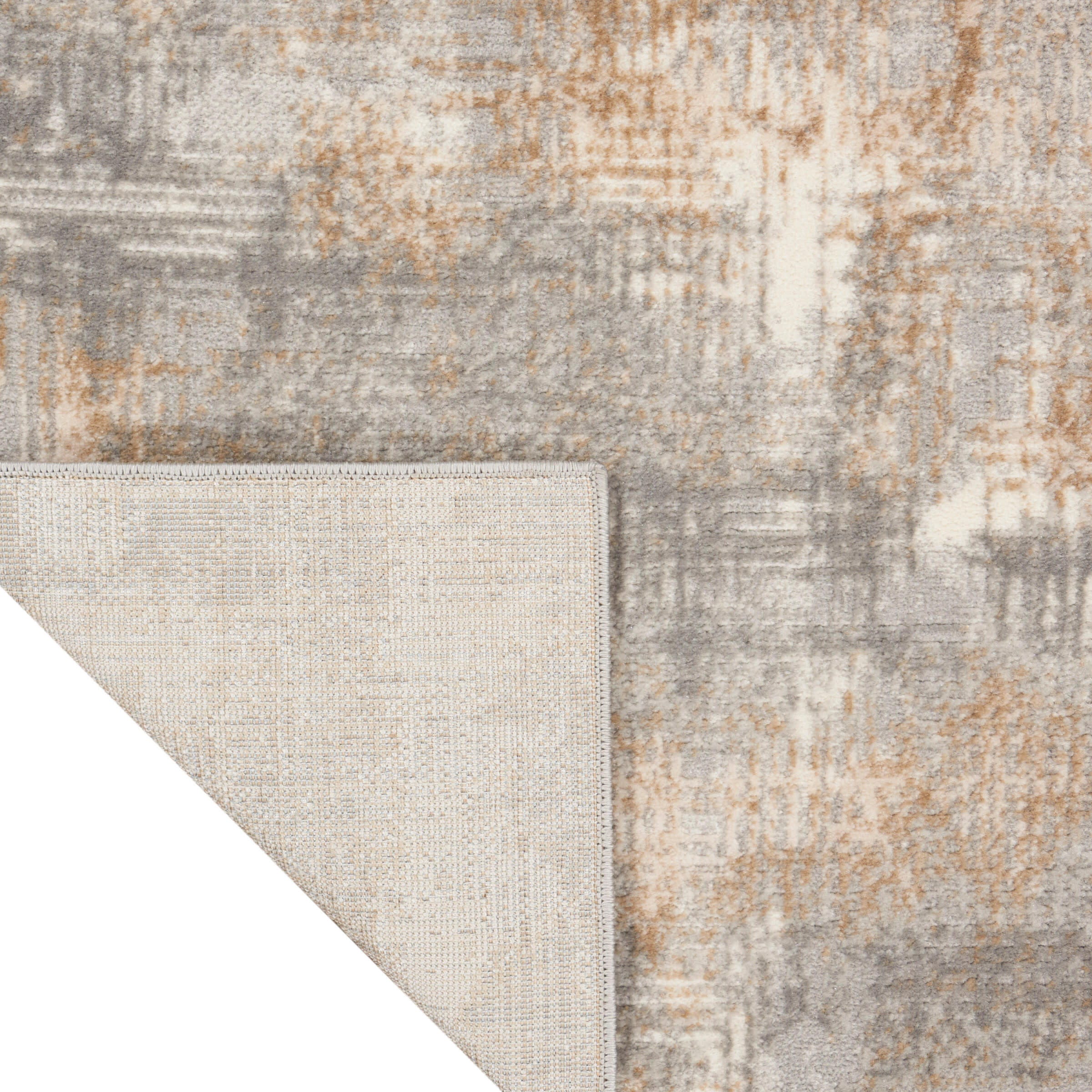 Calvin Klein Rush Abstract 10' x 14' Area Rug, Gray/Beige, large
