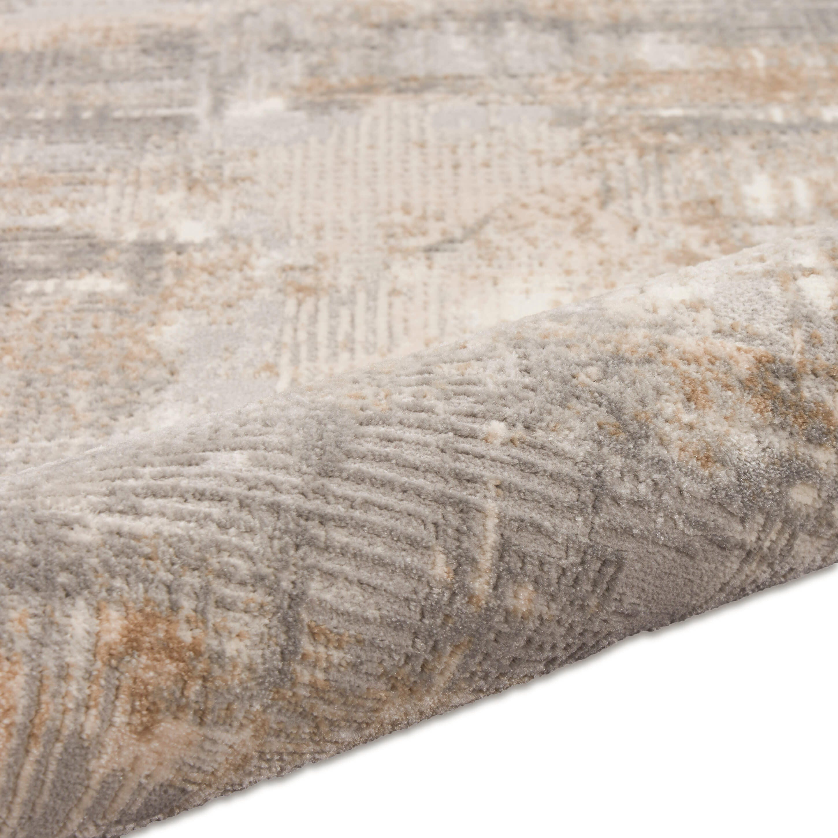 Calvin Klein Rush Abstract 10' x 14' Area Rug, Gray/Beige, large