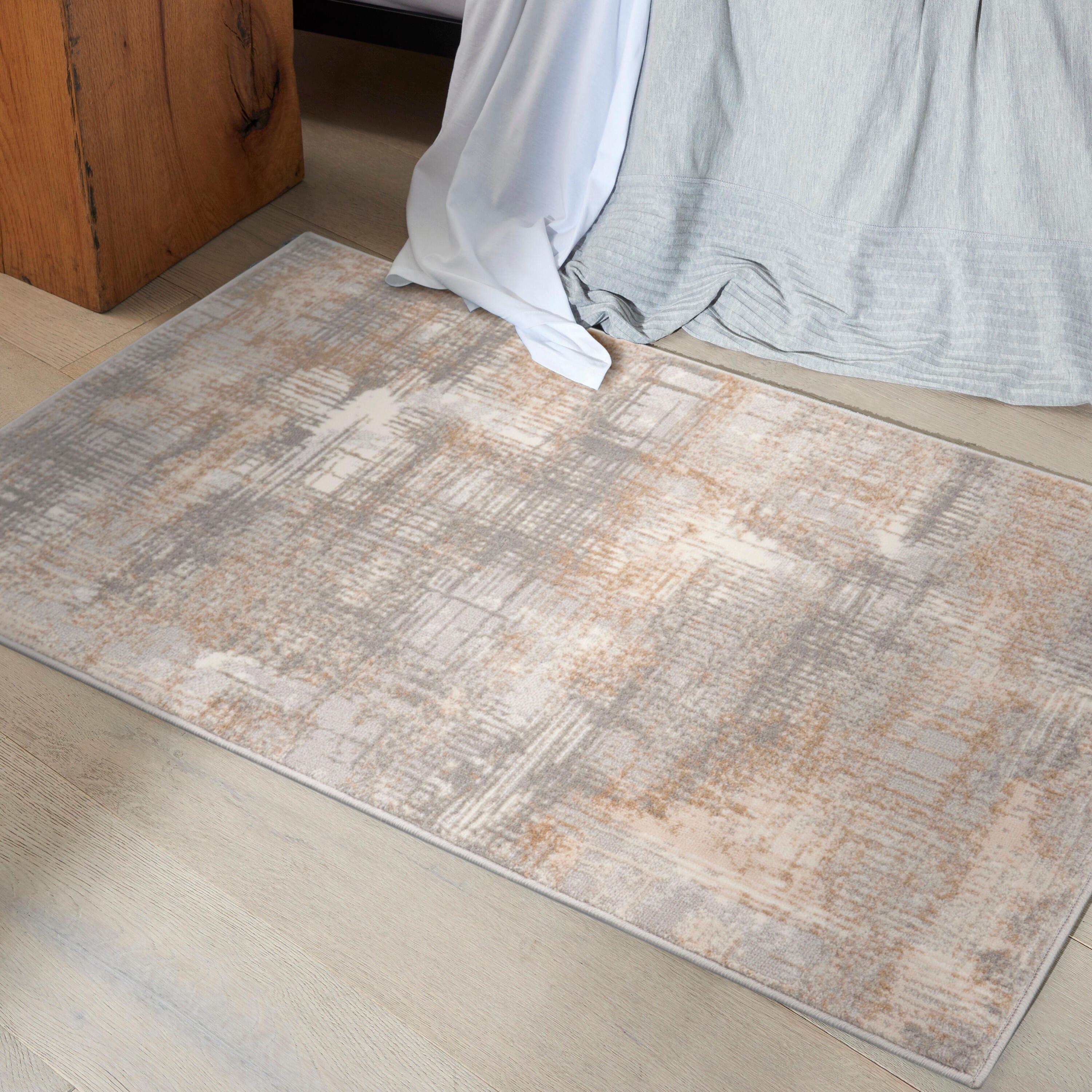 Calvin Klein Rush Abstract 2'2" x 3'9" Accent Rug, Gray/Beige, rollover