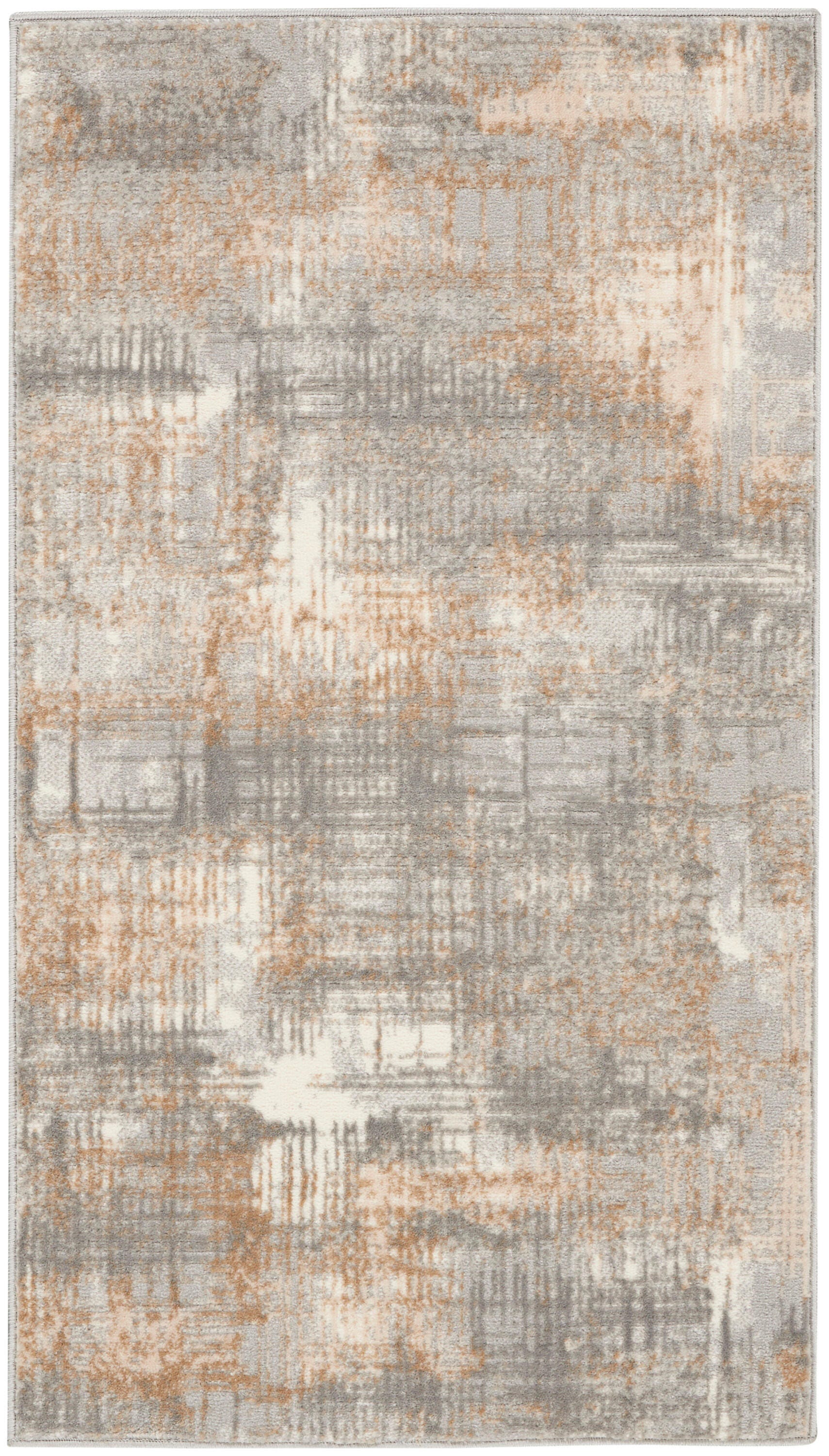 Calvin Klein Rush Abstract 2'2" x 3'9" Accent Rug, Gray/Beige, large