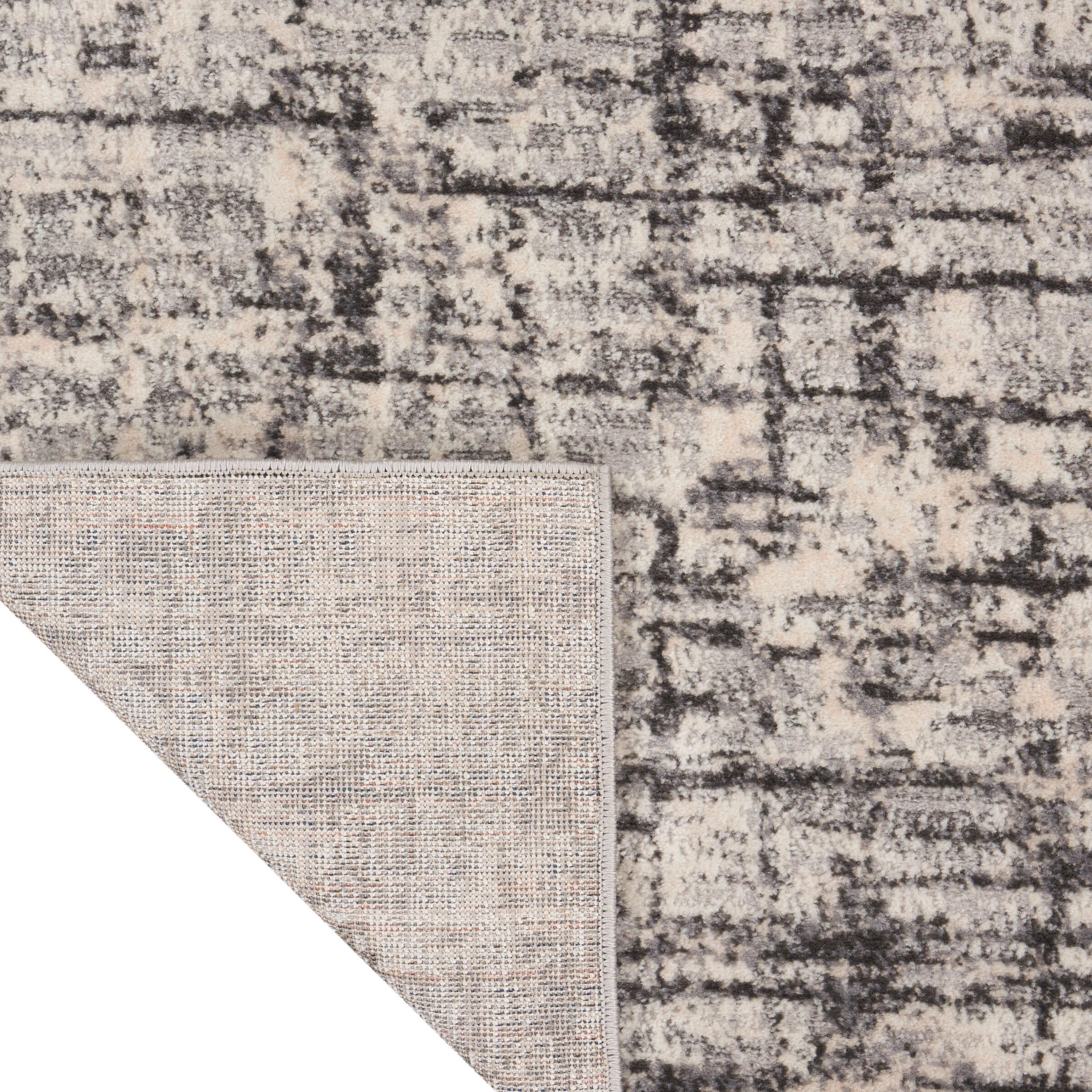 Calvin Klein Rush Signature 2'3" x 10' Runner Rug, Ivory/Gray, large