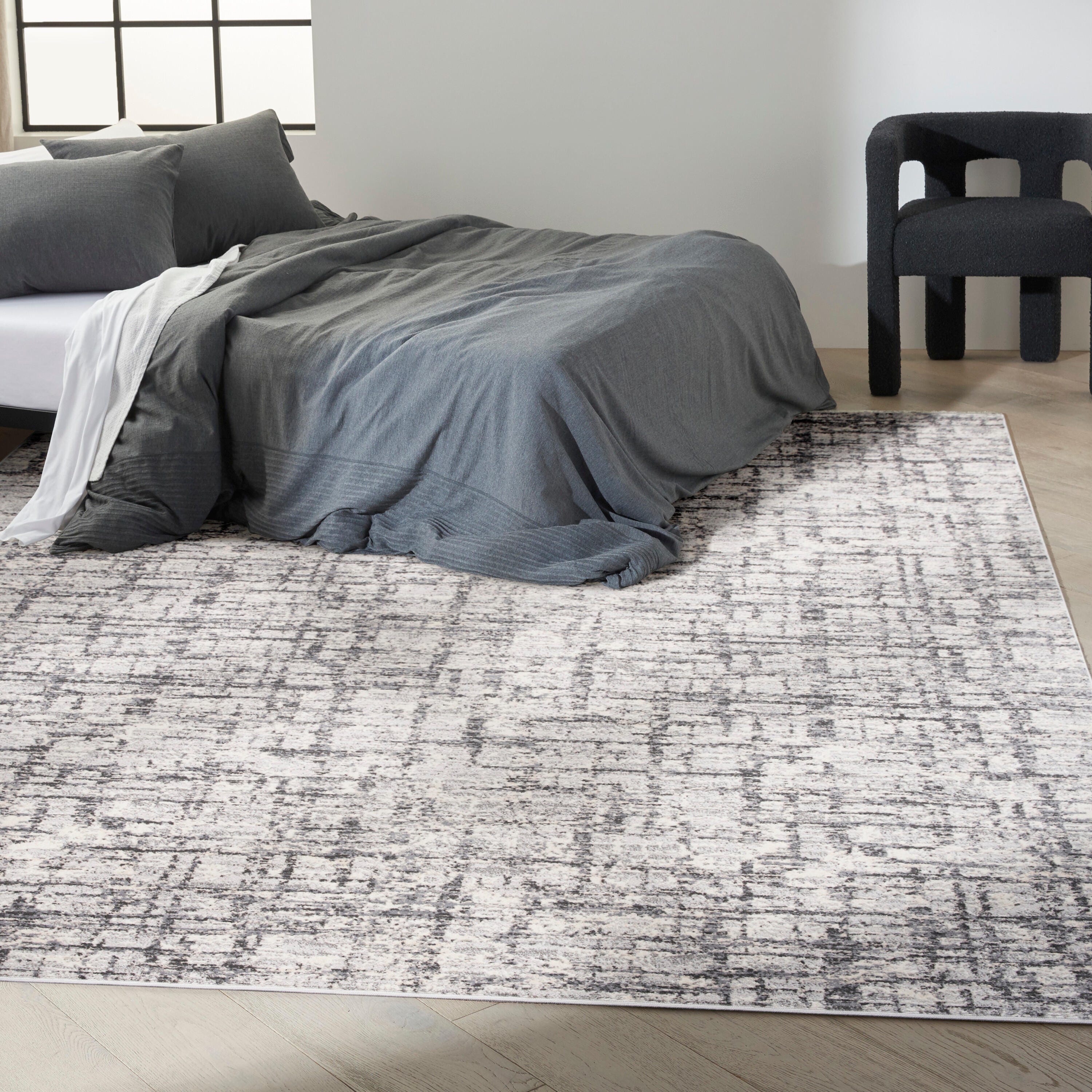 Calvin Klein Rush Signature 10' x 14' Area Rug, Ivory/Gray, rollover