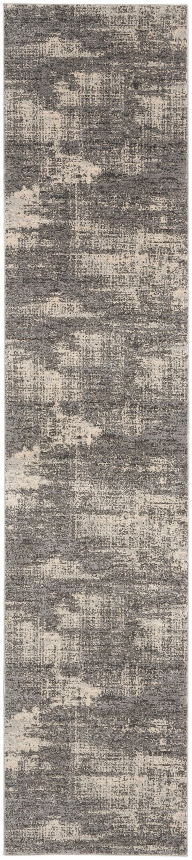 Calvin Klein Rush Textured 2'3" x 10' Runner Rug, Gray/Cream, large